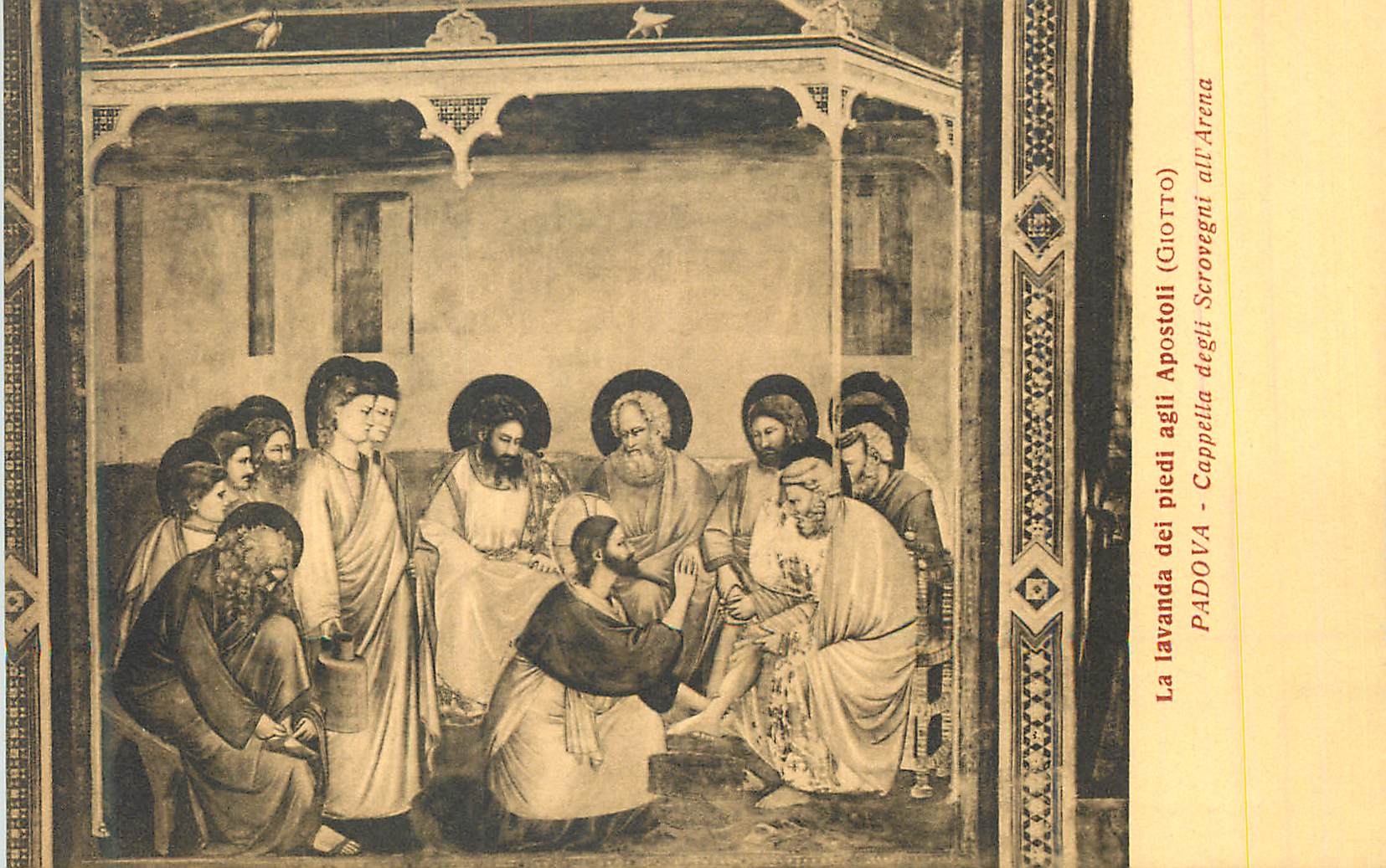 CPA La Lavanda Dei Piedi Agli Apostoli (Giotto) Padova Cappella Degli Scovegni All Arene
