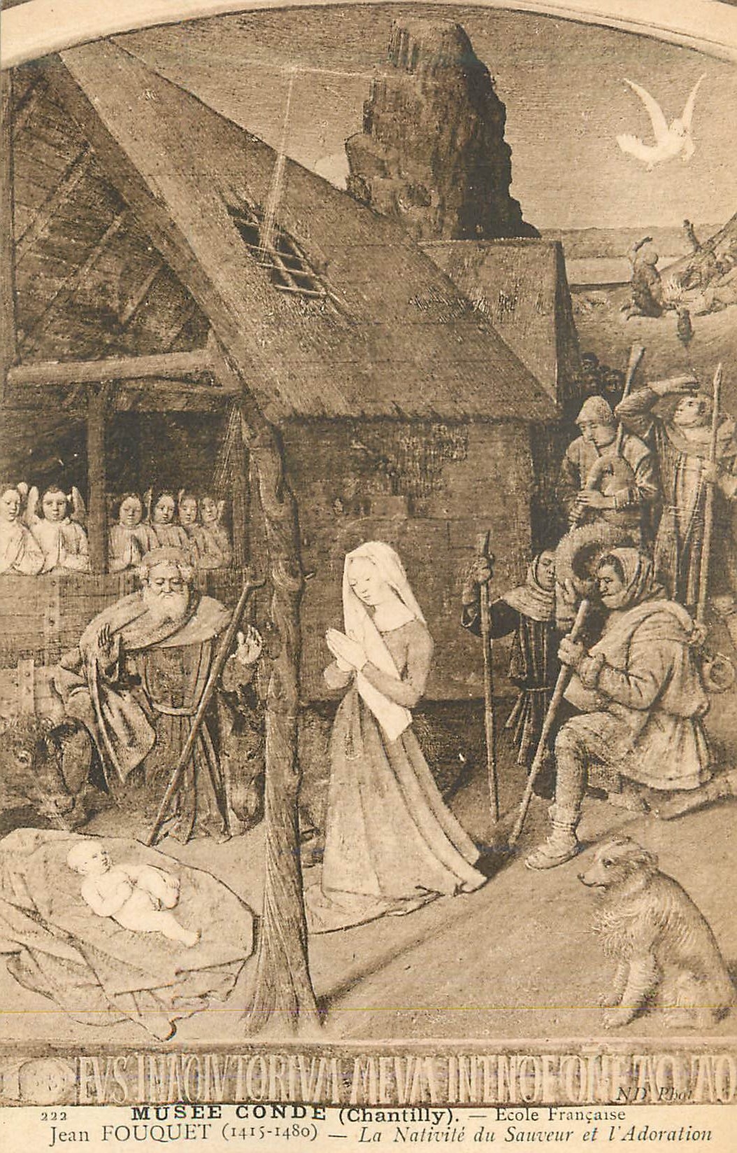 La Nativité du Sauveur et l'Adoration — Jean Fouquet (1415-1480) — École Française — Musée Condé (Chantilly)