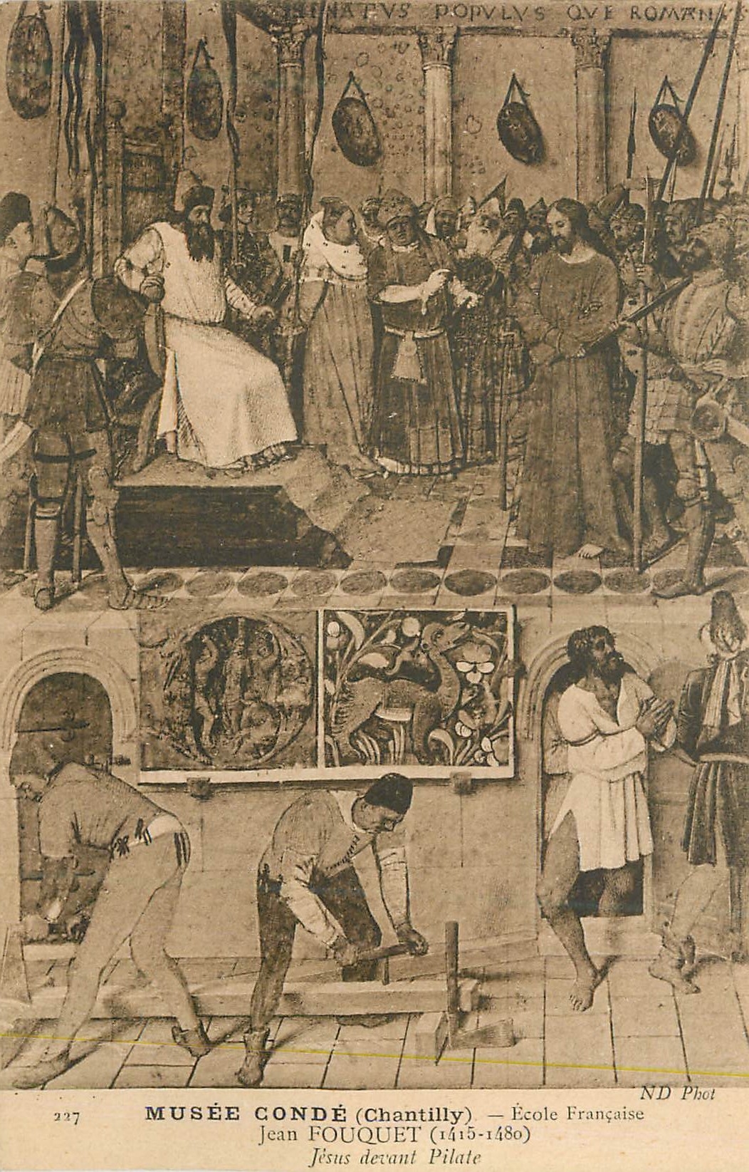 CPA Musee Conde (Chantilly) Ecole Francaise Jean Fouquet (1415 1480) Jesus Devant Pilate