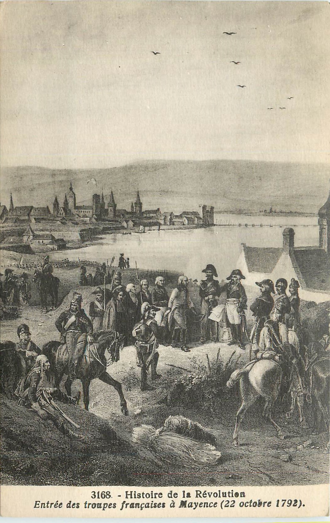 CPA Entree des Troupes Francaise a Mayence (22 Octobre 1792) Napoleon 1er
