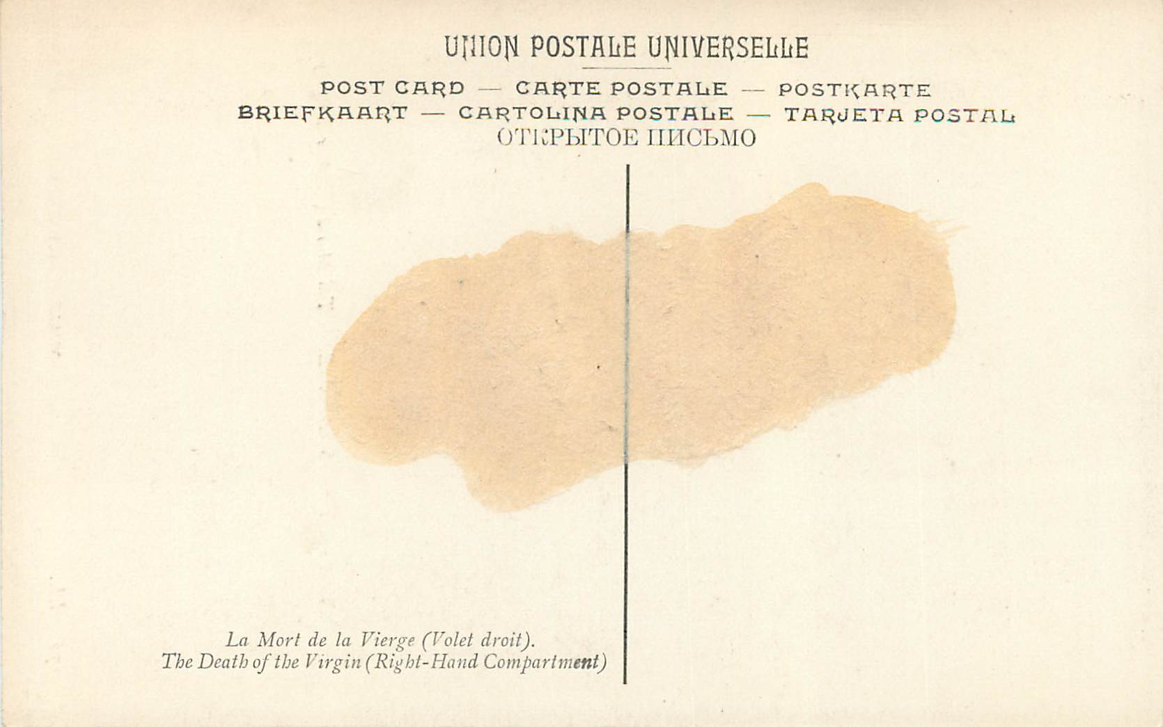 CPA Meister des Todes Mariae Tod Maria  — Rückseite