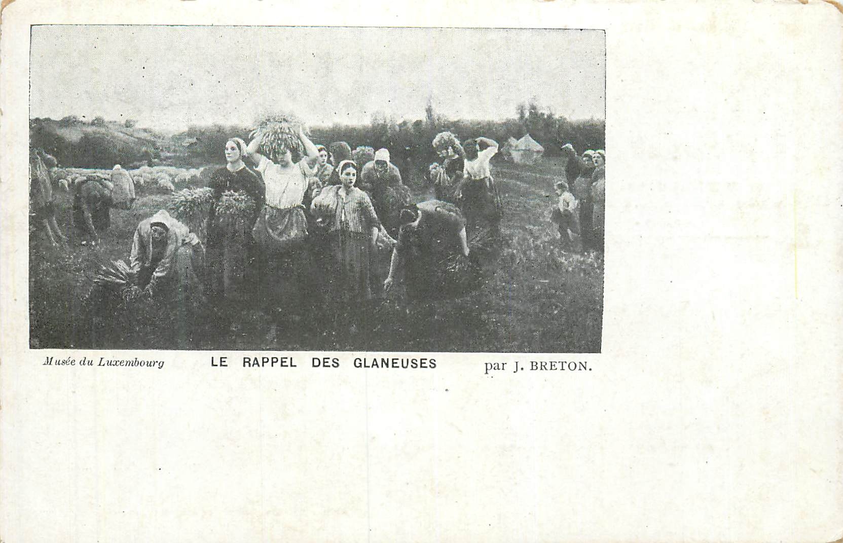 CPA Musee du Luxembourg Le Rappel des Glaneuses par J Breton
