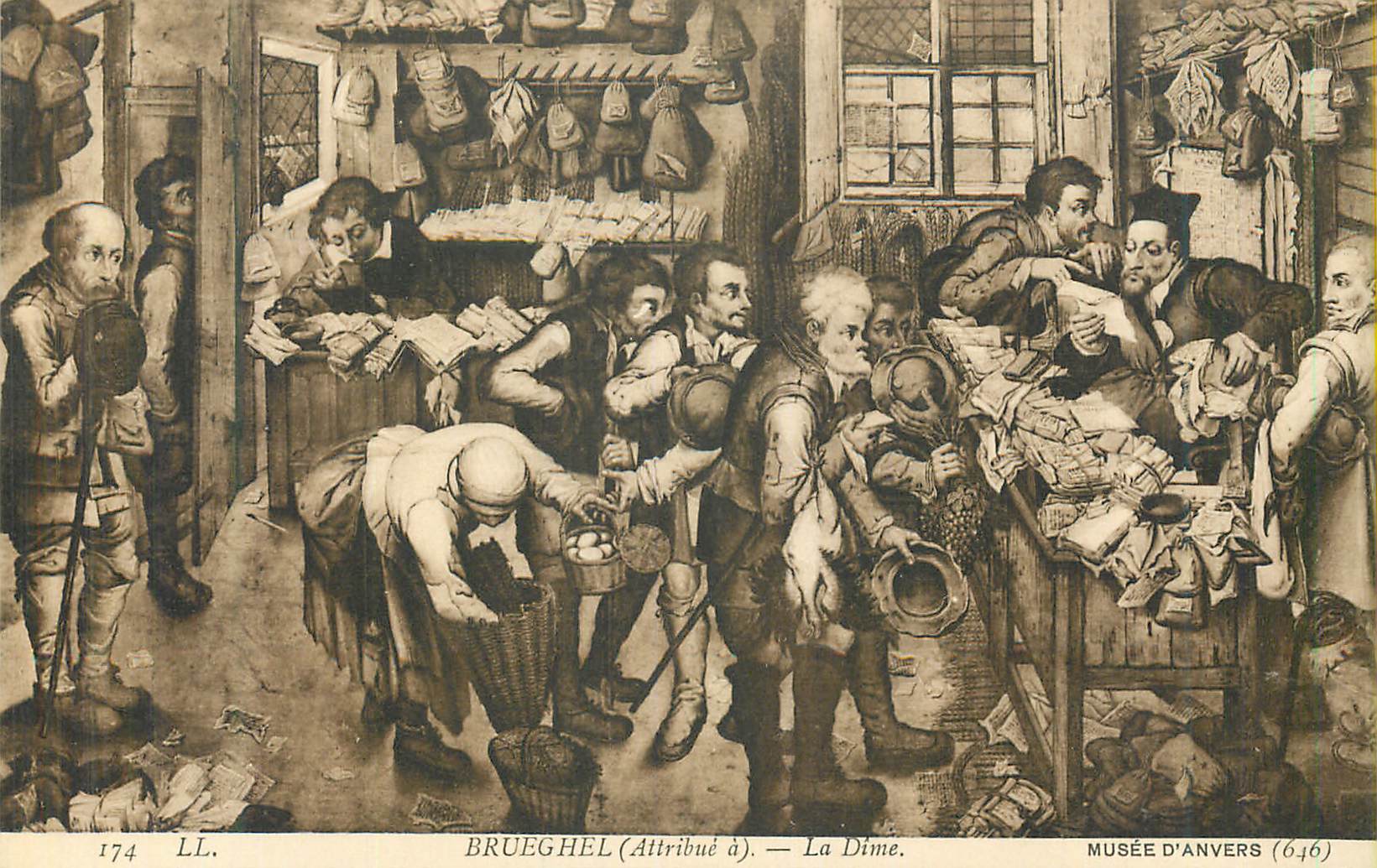 CPA Brueghel (Attribue a) La Dime Musee d'Anvers (646)