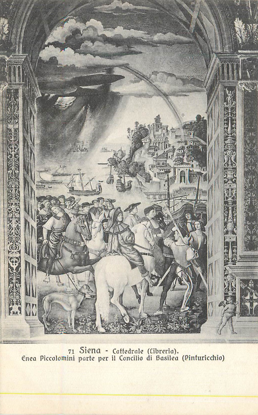 CPA Siena Cattedrale (Cibreria) Enea Piccolomini Porte Per il Concilio di Basilea