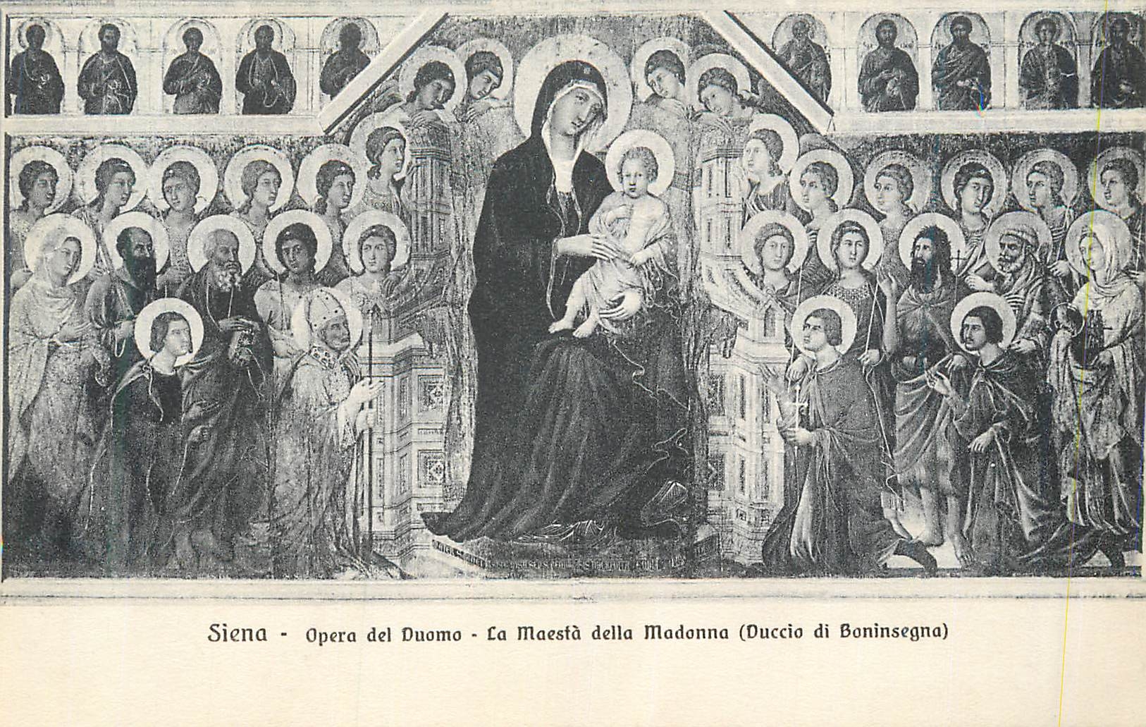 CPA Siena Opera Del Duomo La Maesta della Madonna (Duccio di Boninsegna)