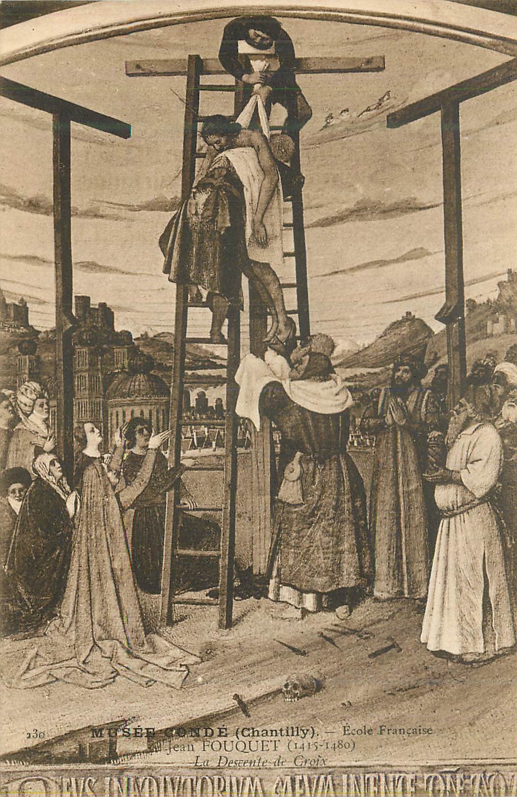 La Descente de Croix — École Française — Musée Condé (Chantilly)