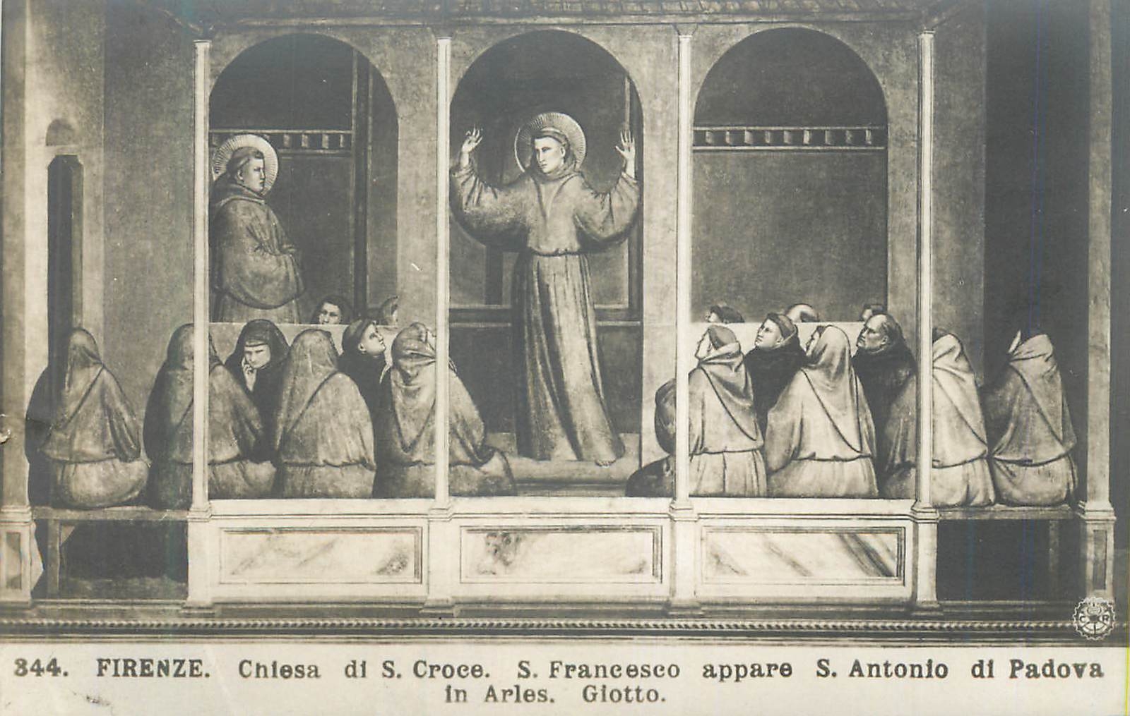 CPA Firenze Chiesa di s Croce S Francesco Appare S Antonio di Padova in Arles Giotto