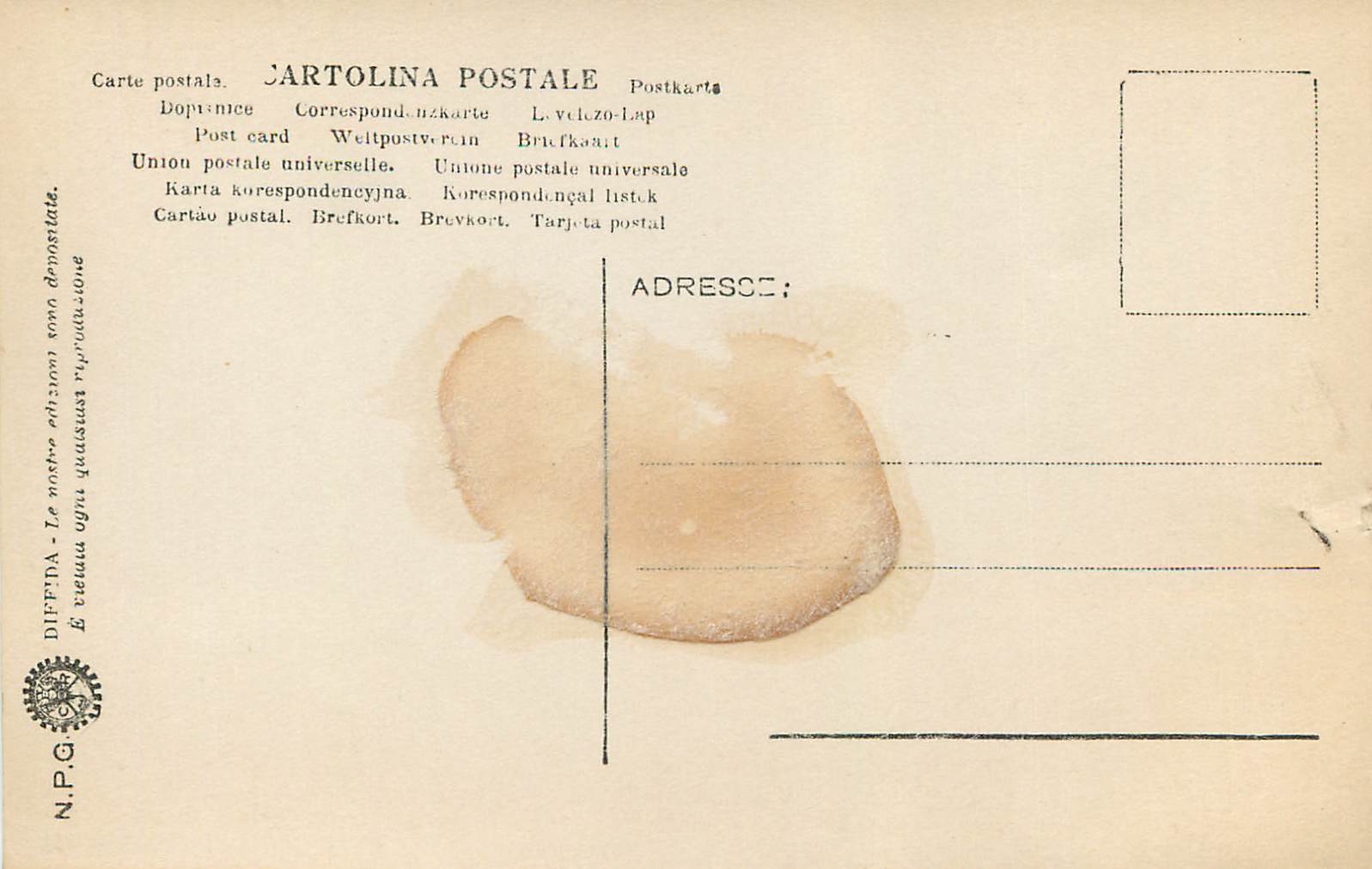 CPA Firenze Chiesa di s Croce S Francesco Appare S Antonio di Padova in Arles Giotto — Rückseite