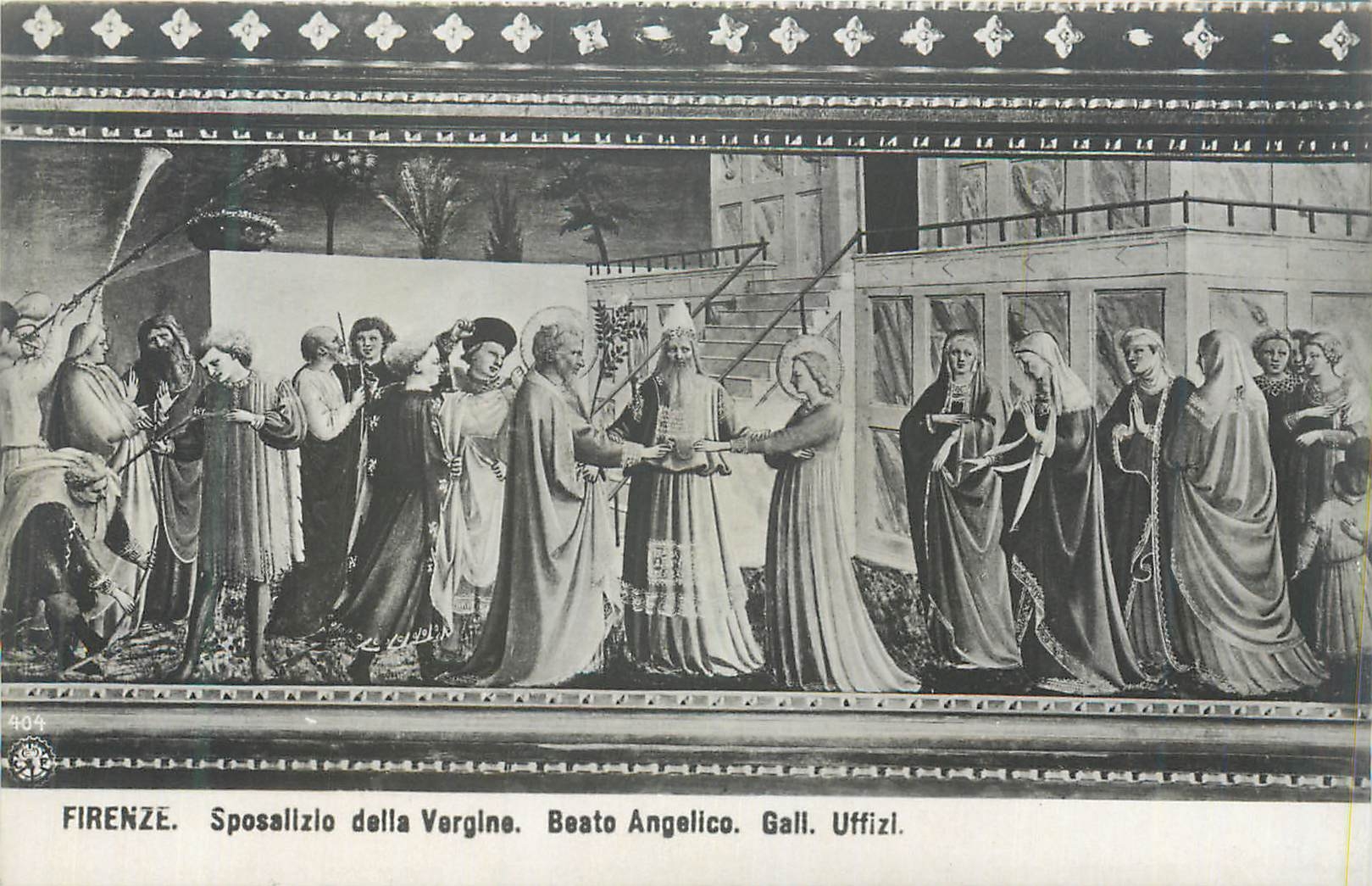 CPA Firenze Sposalizio Della Vergine Beato Angelico Gall Uffizi