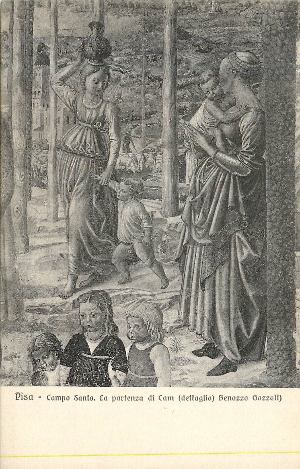 CPA Pisa Compo santo La Partenza di Cam (Dettaglio) Benozza Gozzoli)