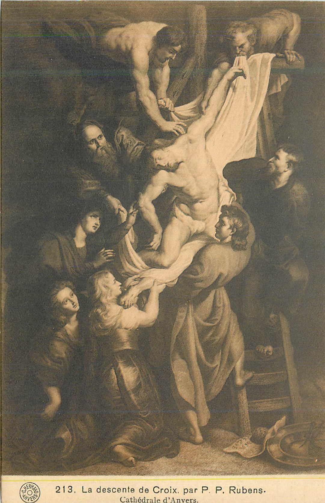 CPA La Descente du Croix Par PP Rubens Cathedrale d'Anvers