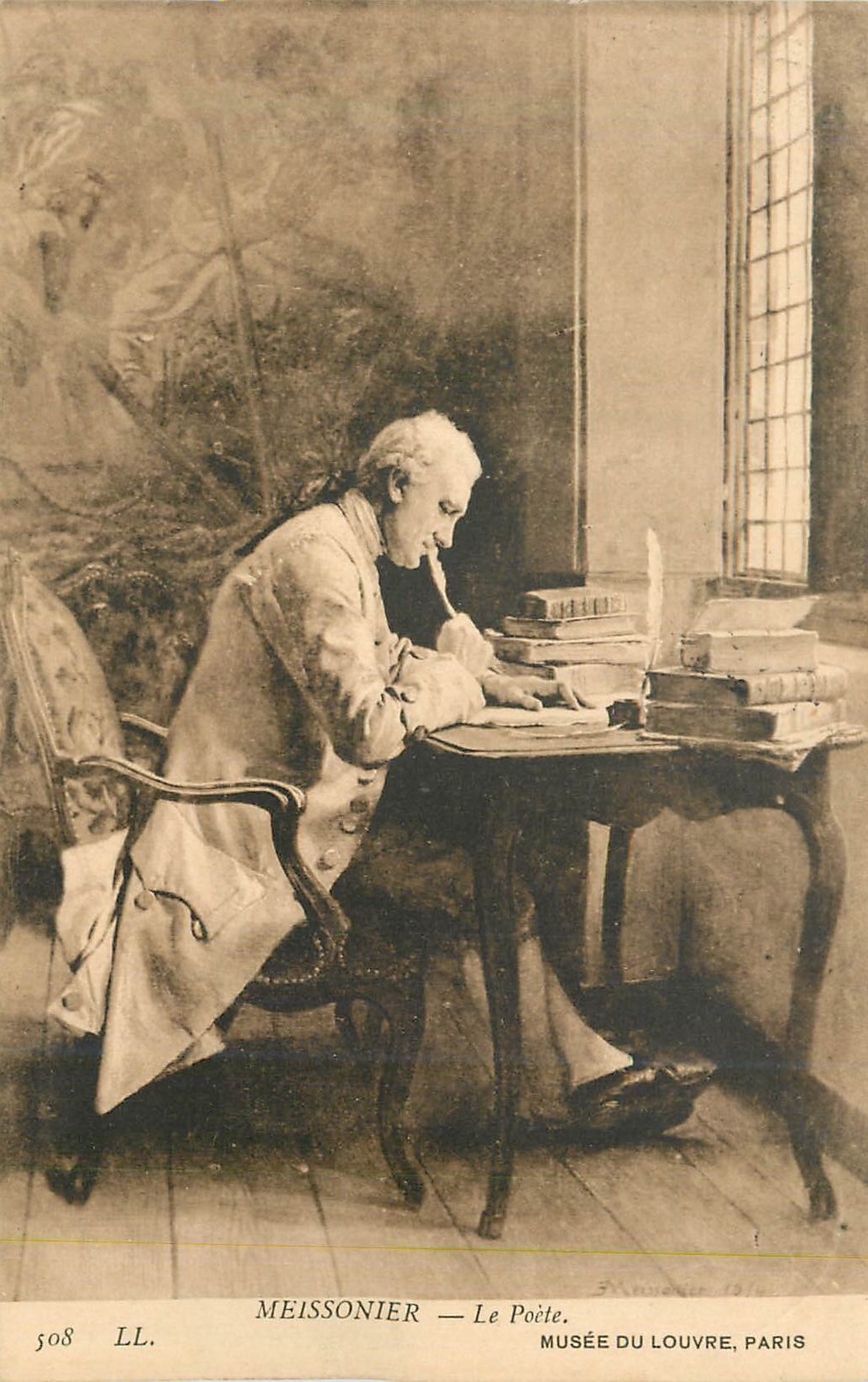 CPA Meissonier Le Poete Musee du Louvre Paris