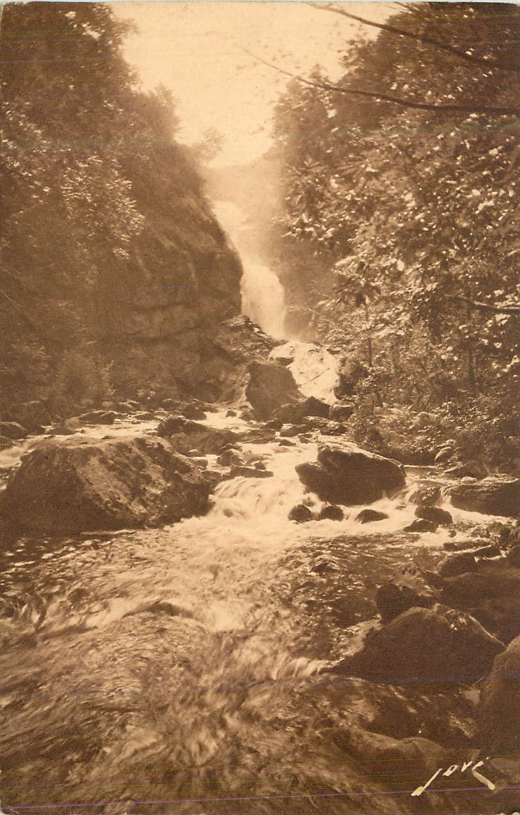 CPA Cascades de Gimel La grande cascade