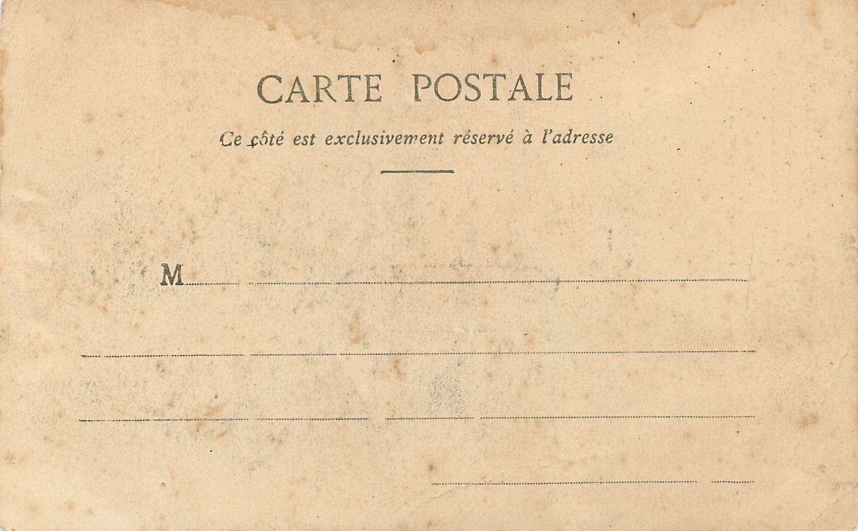 CPA Le Vin de l'Ordinaire — Rückseite