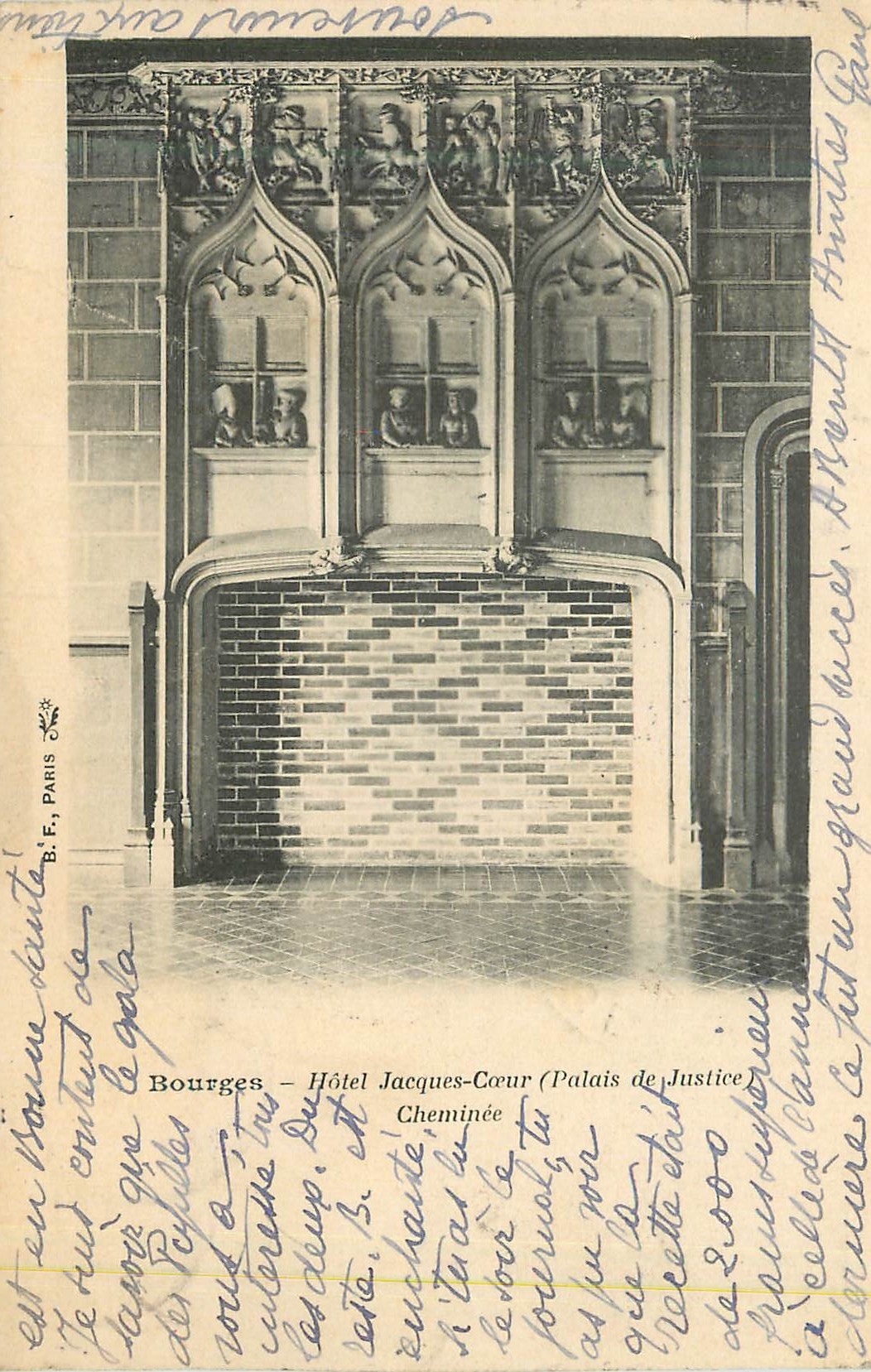 CPA Bourges Hotel Jacques Coeur (Palais de Justice) Cheminee