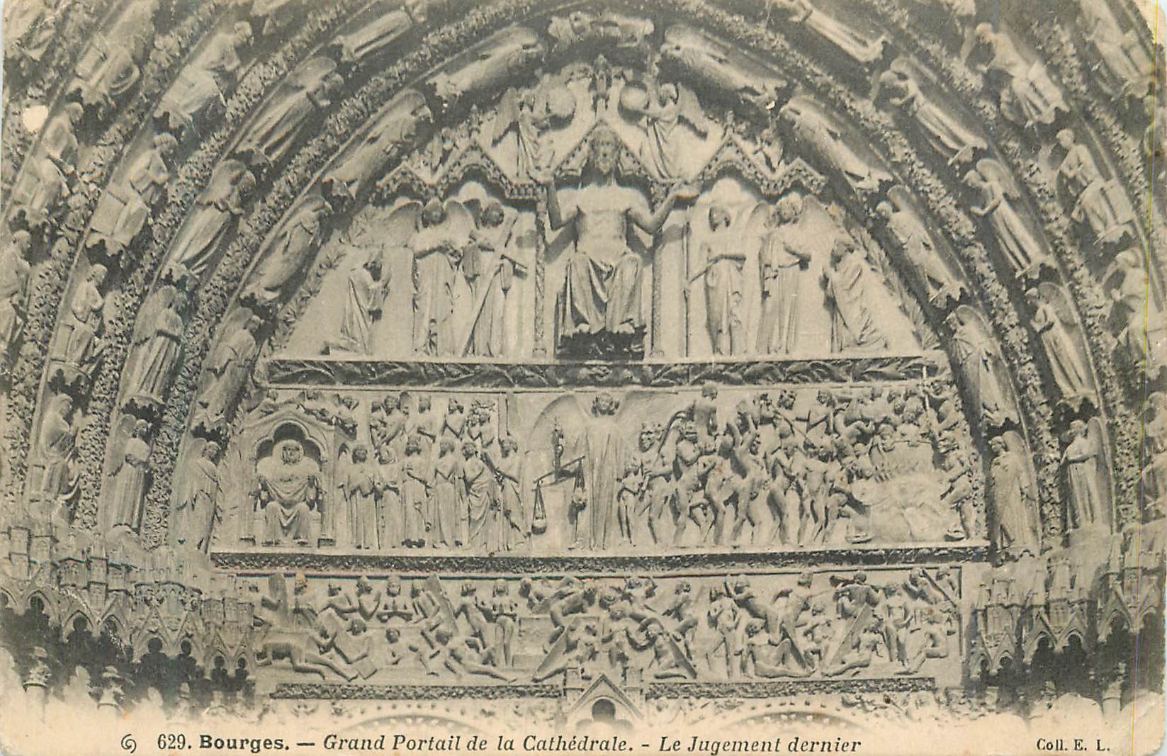 Bourges — Grand Portail de la Cathédrale — Le Jugement dernier