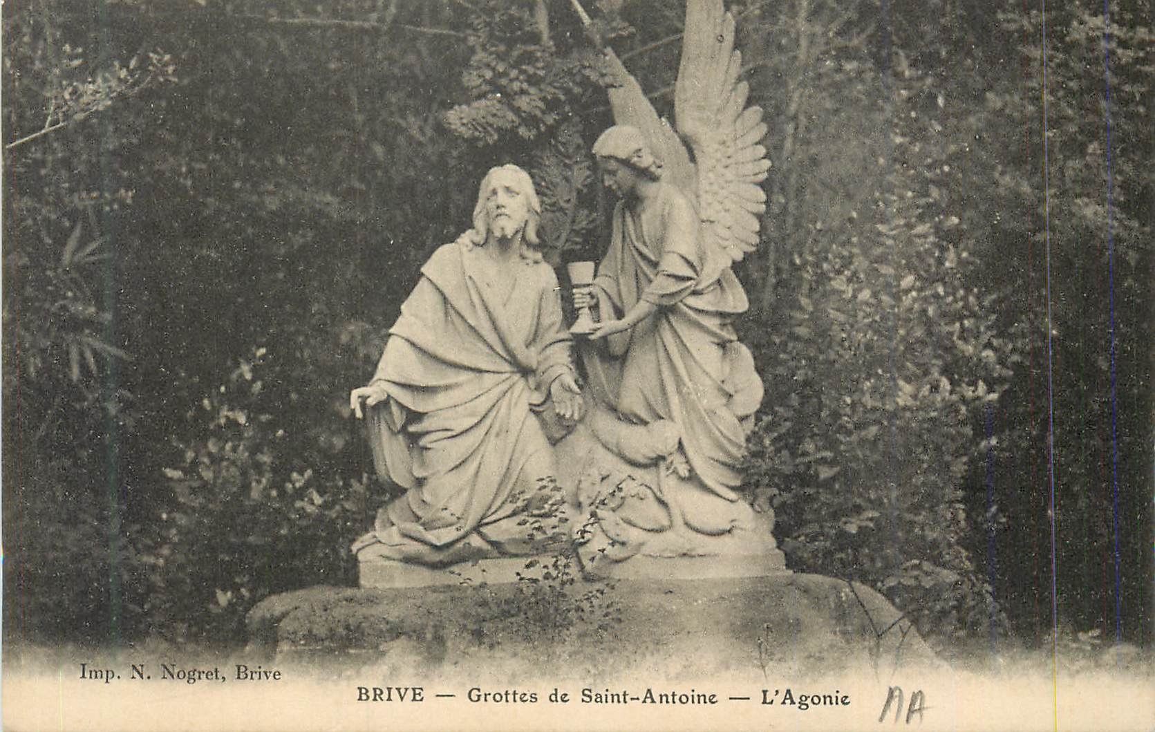 CPA Brive Grottes des Saint Antoine L'Agonie