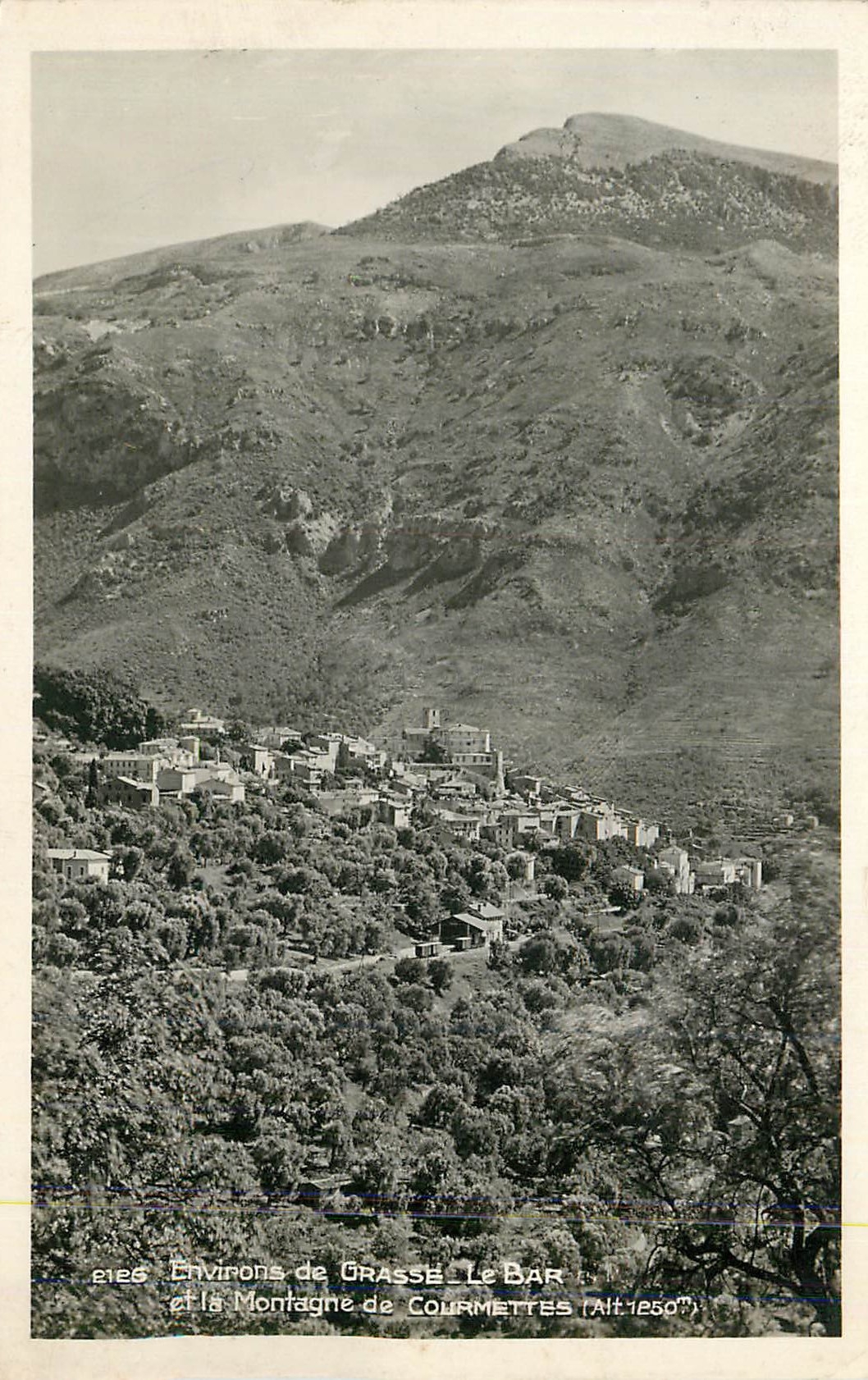 CPM Environs de Grasse le Bar et La Montagne de Courmettes (alt 1250 m)