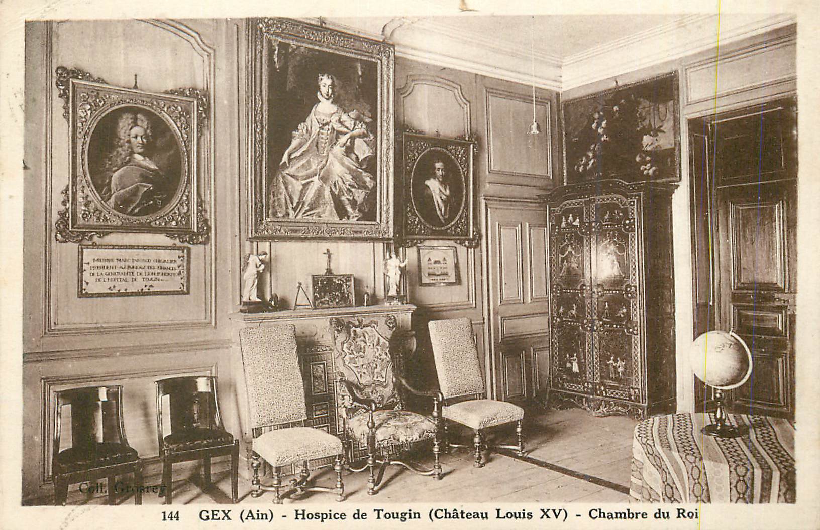 CPA Gex (Ain) Hospice de Tougin (Chateau Louis XV) Chambre du Roi