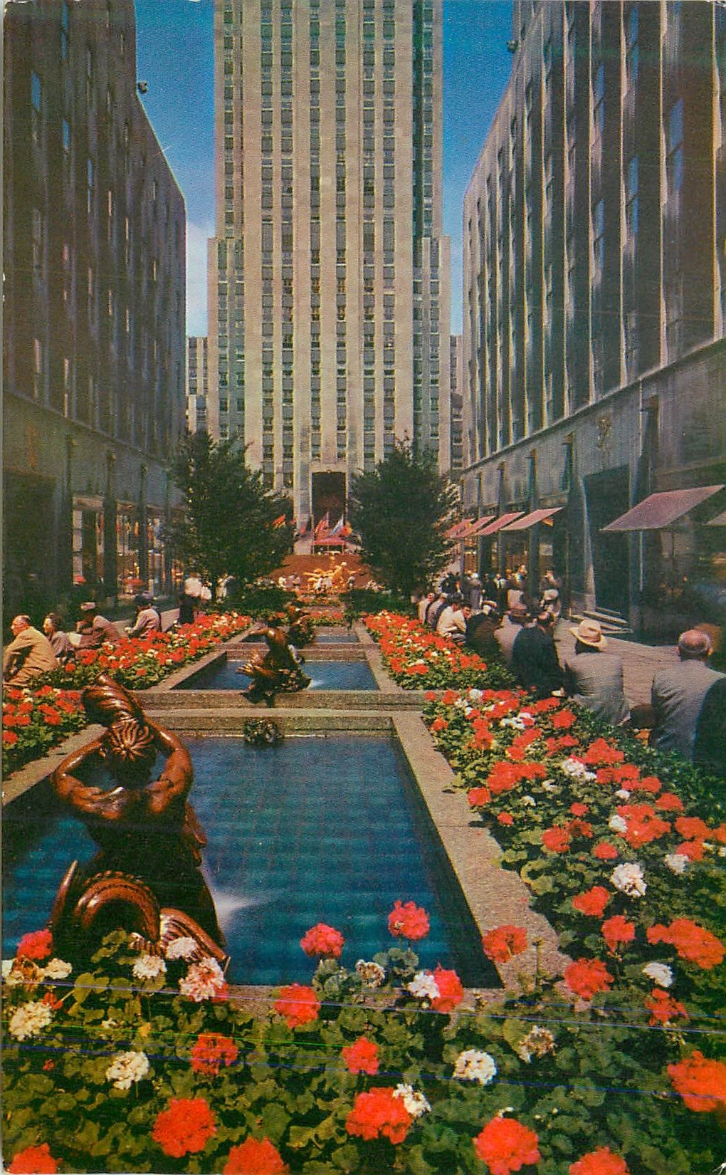CPM Fontains and Gardens in the Promenade Rockefeller Plaza New York City
