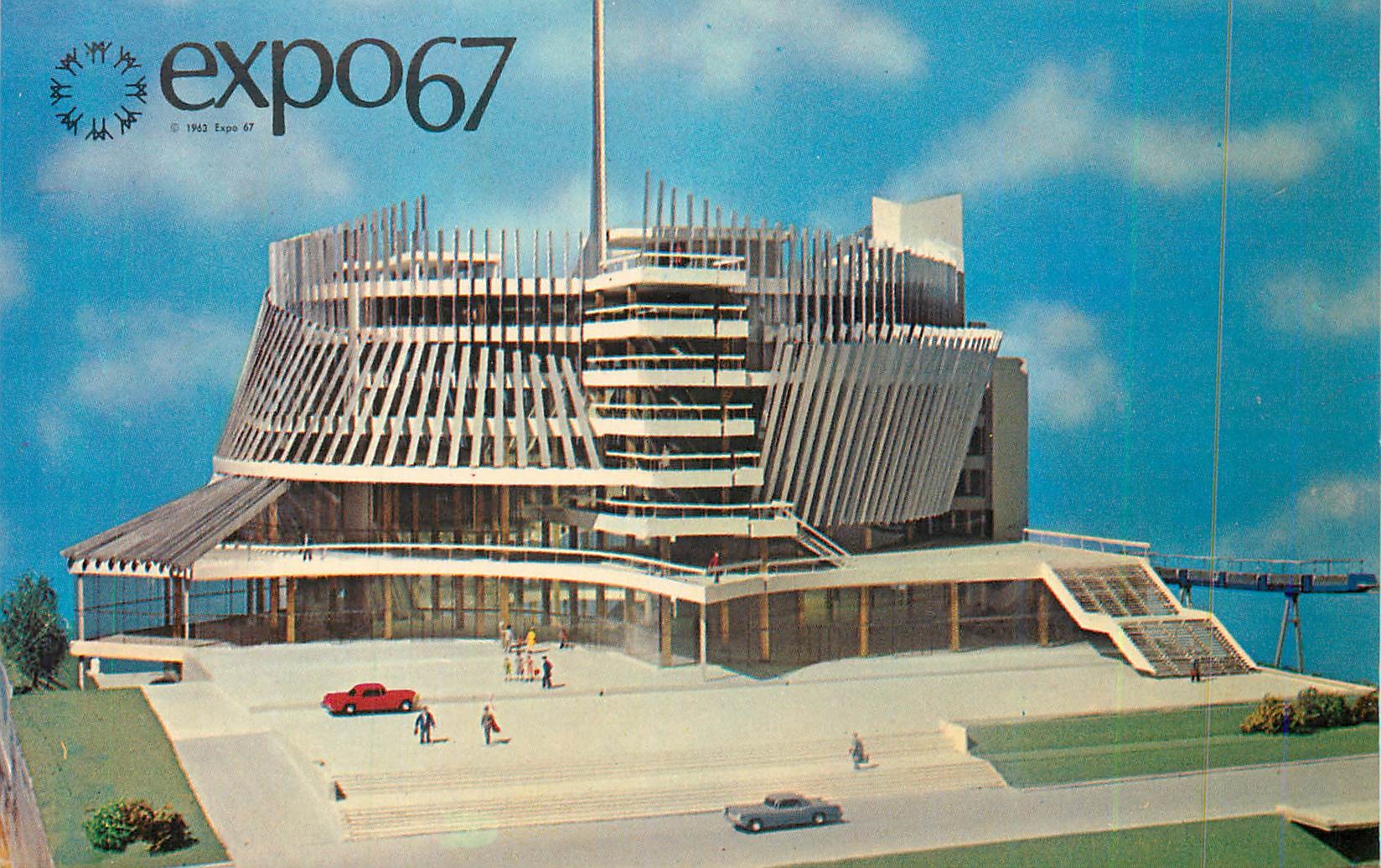 CPM Montreal Canada Exp 67 Le Pavillon de la France