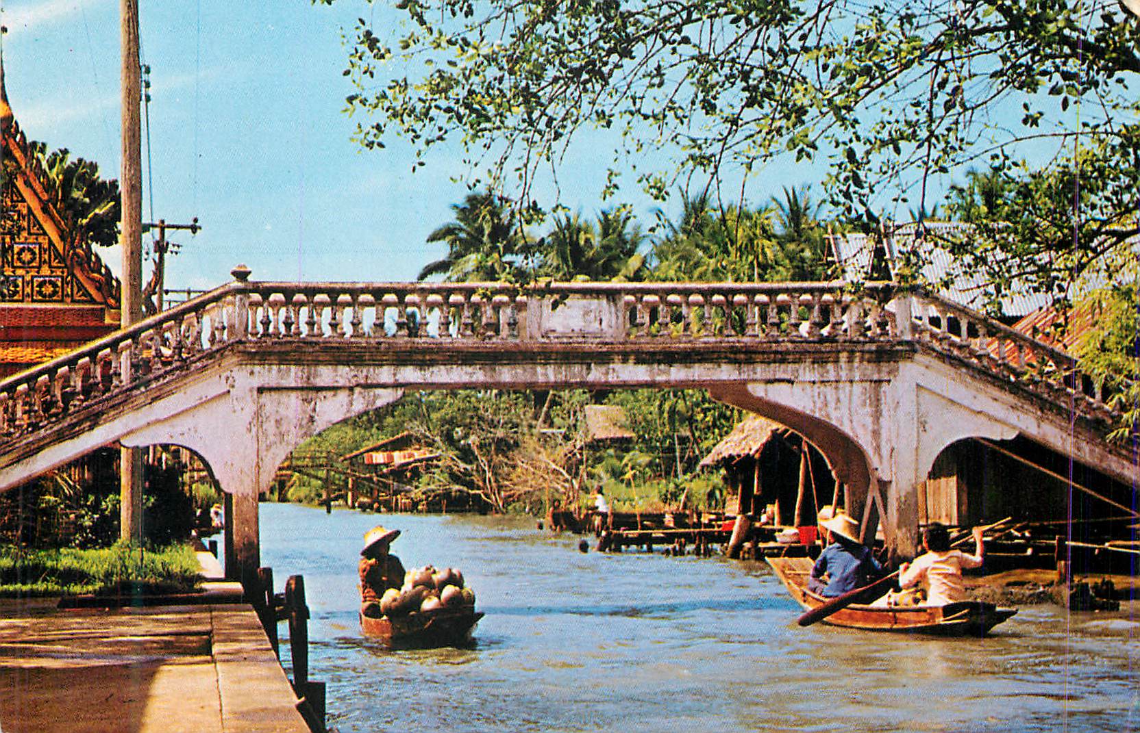CPM A Bridge Crossing a Khlong (Canal) at Thonburi(Bangkok) Thailand