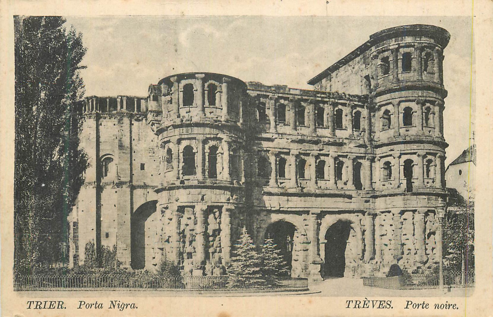 CPA Trier Porta Nigra Treves Porte Noire