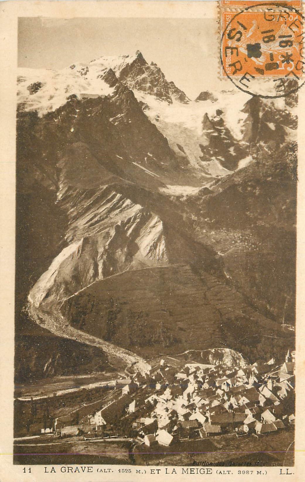 La Grave (alt. 1525 m.) et La Meige (alt. 3987 m.) — Édition des Périodes Hédonistes, n° 11