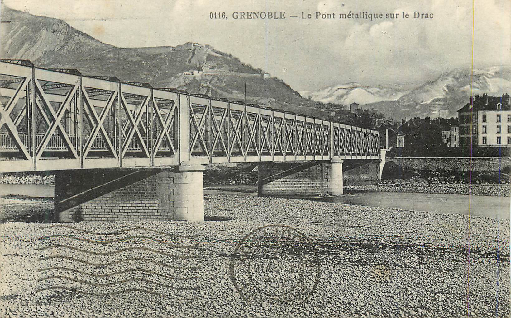CPA Grenoble le Pont Metallique sur le Drac
