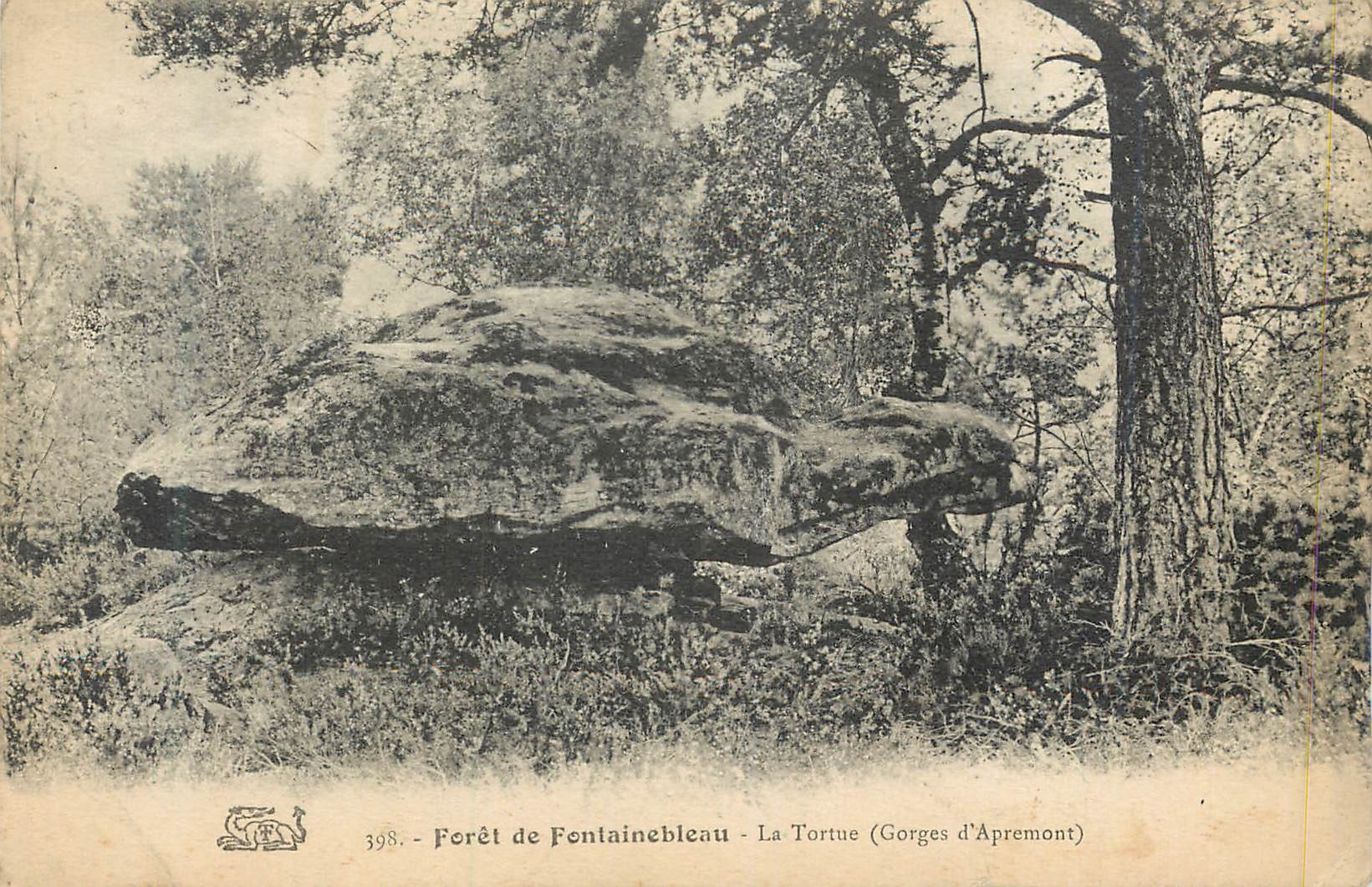 Die Schildkröte (Gorges d'Apremont) — Wald von Fontainebleau — unbekannter Verlag, Nr. 398