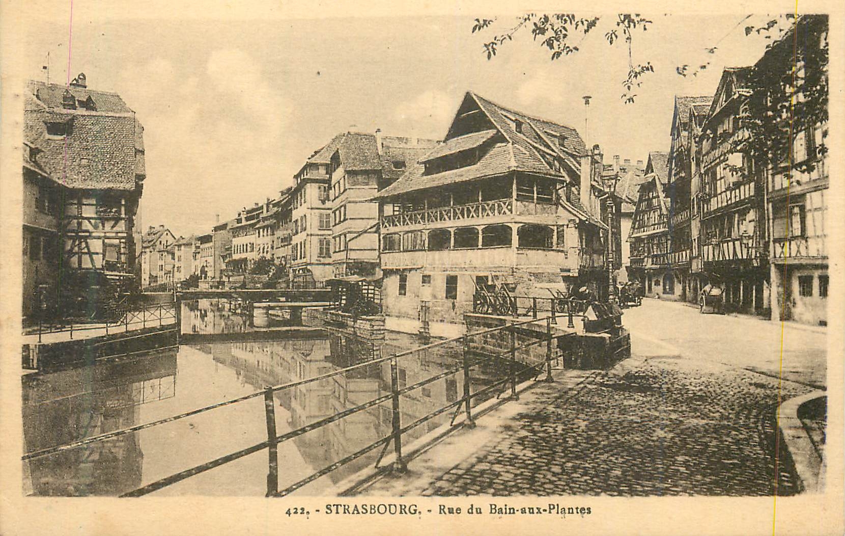 Strasbourg - Rue du Bain-aux-Plantes — Édition A. Borne mann, n° 422