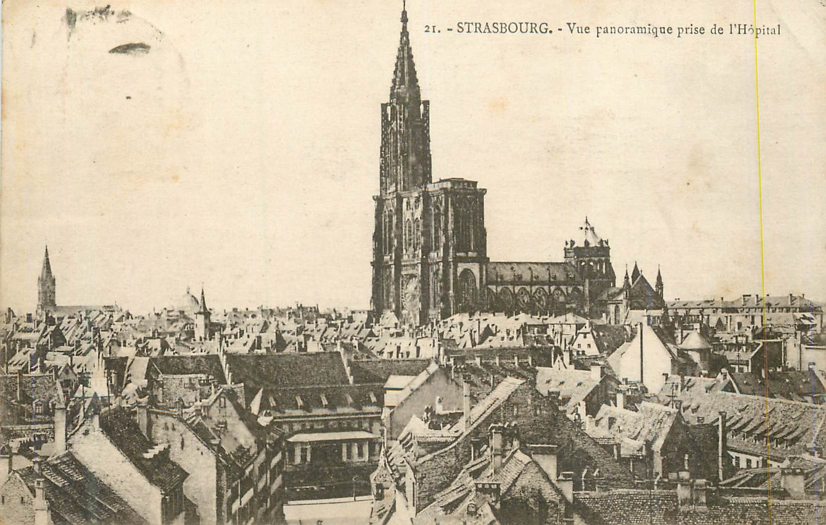 CPA Strasbourg Vue Panoramique prise de l'Hopital