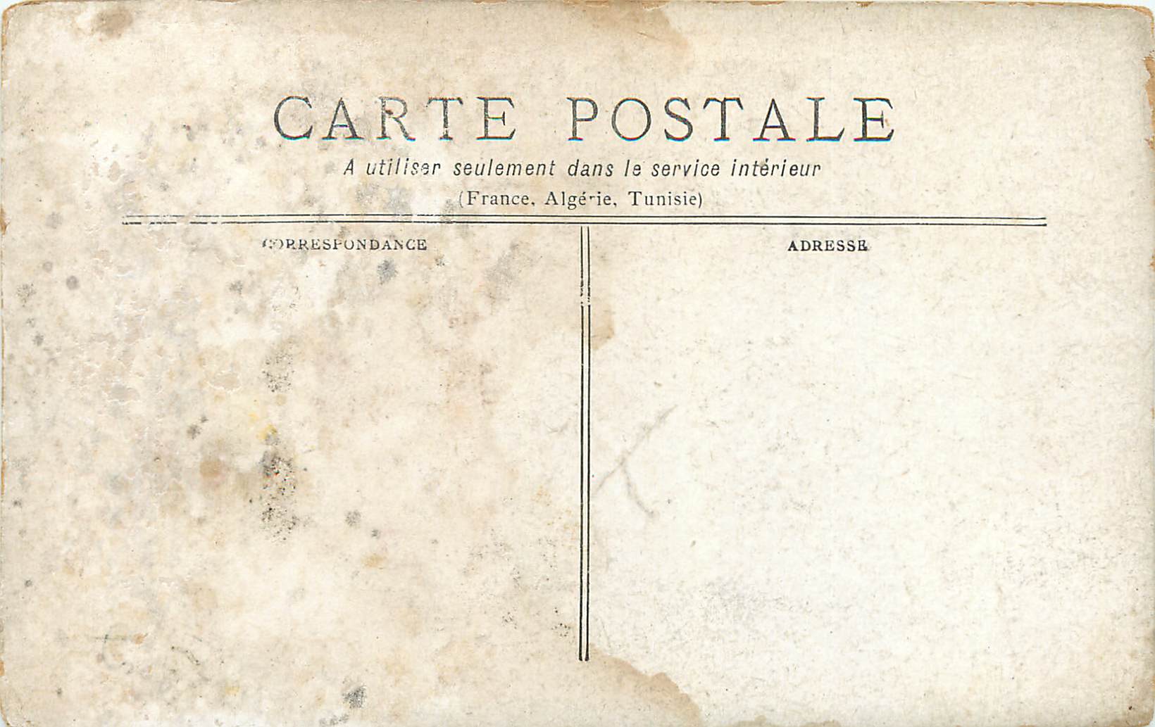 CPA Coquette — Rückseite