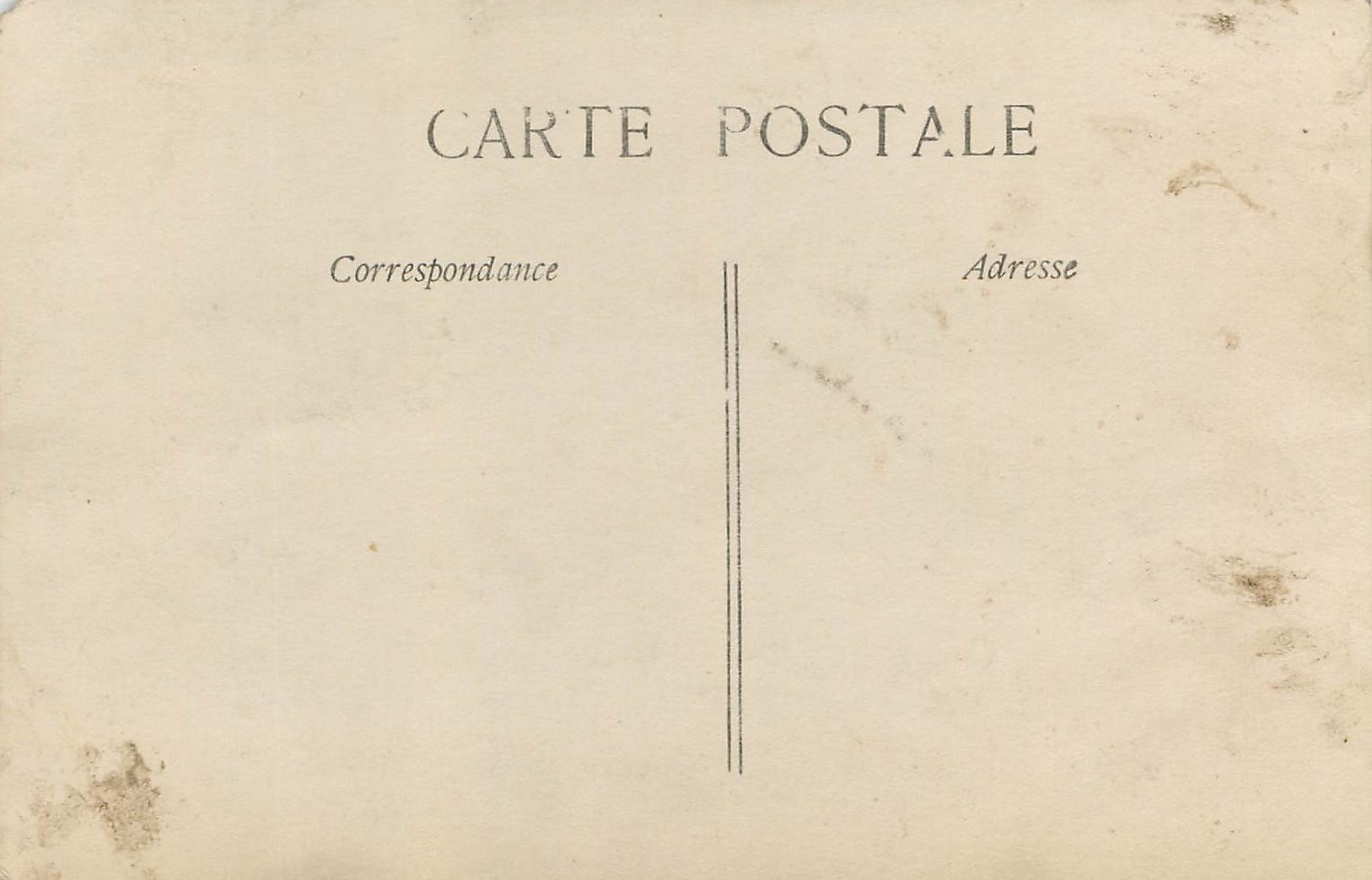 CPA Femme — Rückseite