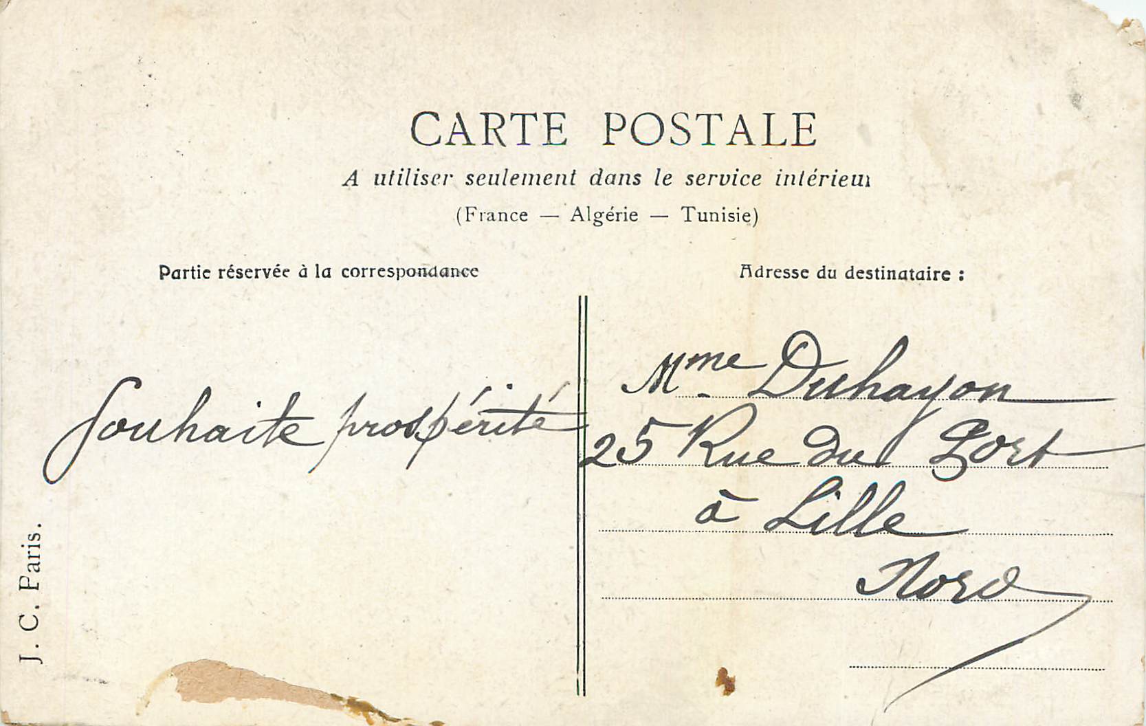 CPA Retour du Soldat Tendre Serment d'Amour est semblable a l'Abeille Militaria — Rückseite