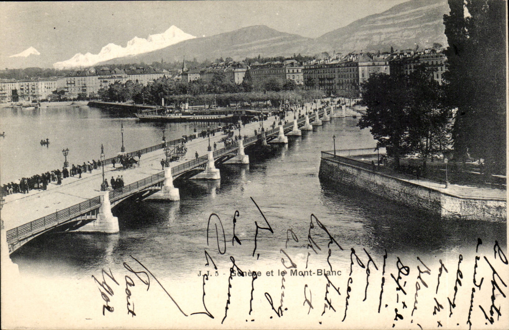 CPA Suisse Geneve et le Mont Blanc
