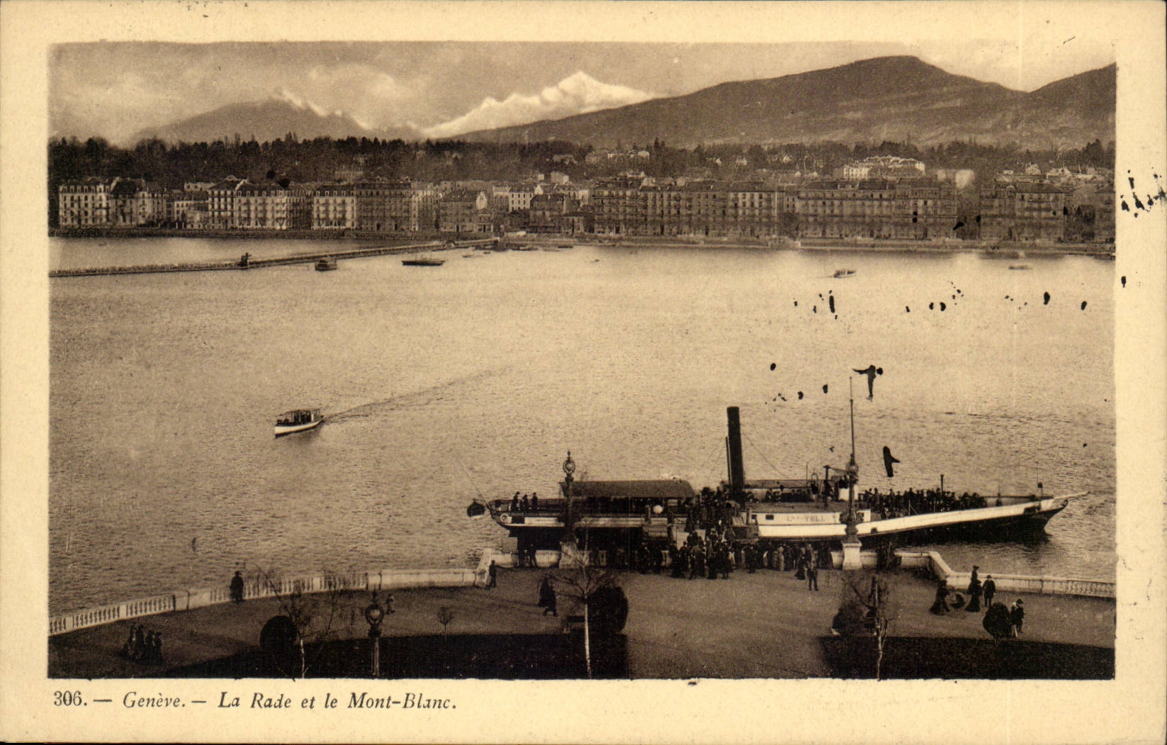 CPA Suisse Geneve La rade et le Mont Blanc