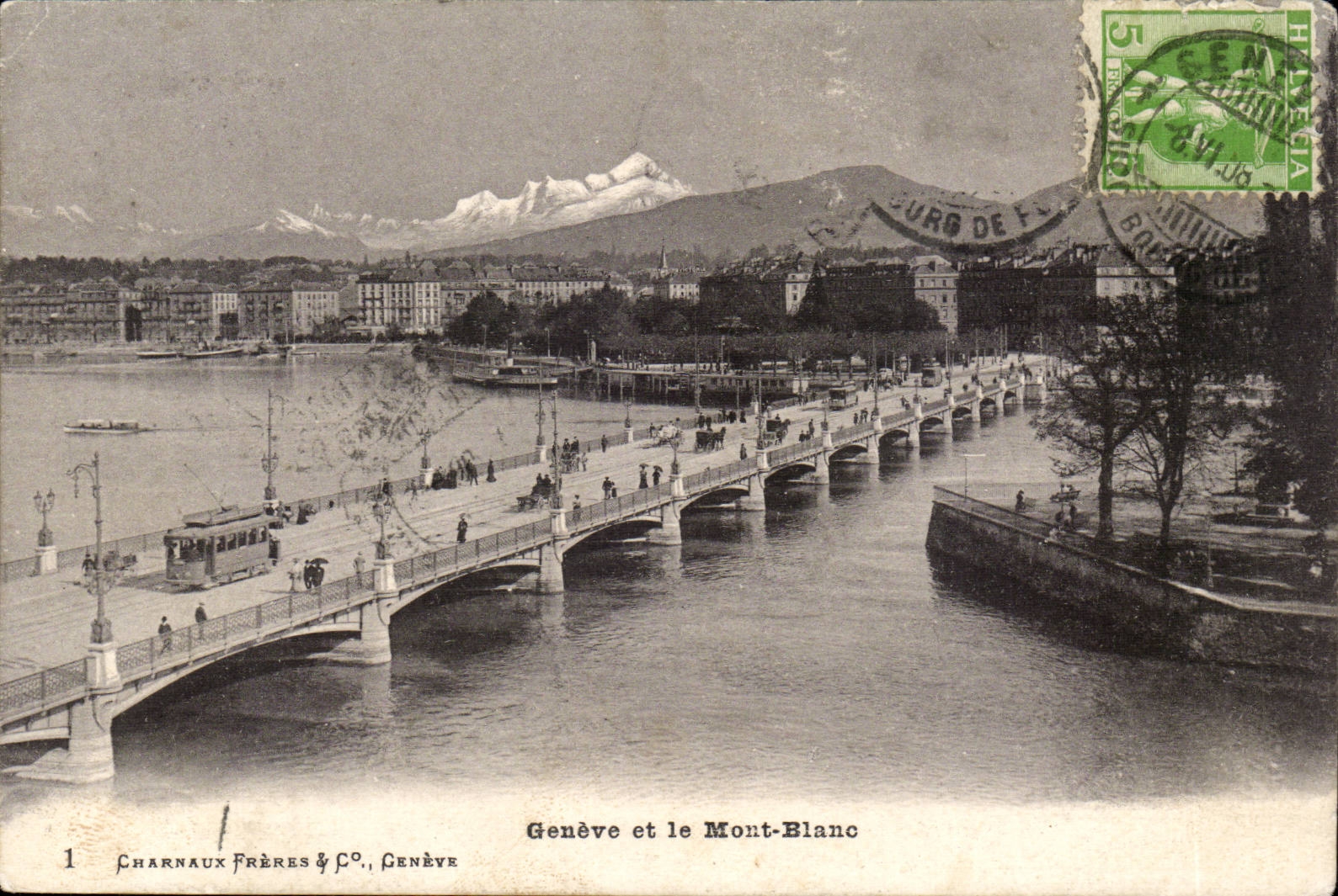 CPA Suisse Geneve et le Mont Blanc