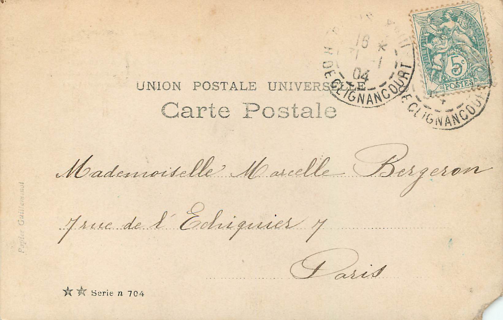 CPA Bonne Fete Amitiees Sinceres Bebe Fabuliste — Rückseite