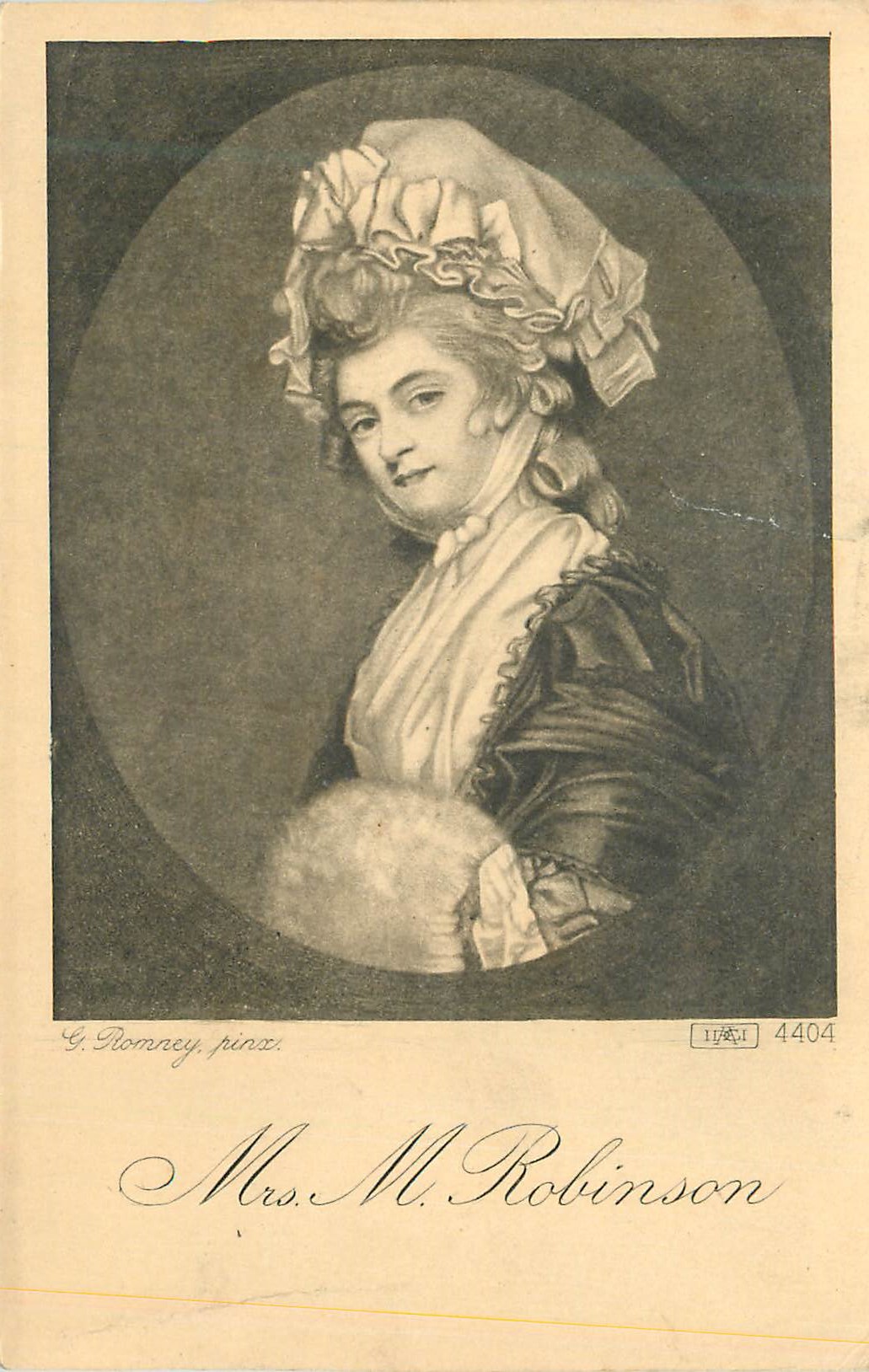 Señora M. Robinson — retrato — G. Romney, pinx. — ITALIA 4404