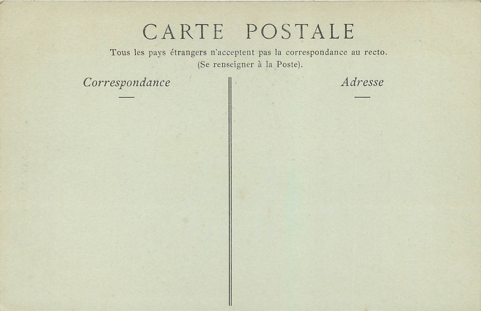 CPA Marie Antoinette — Verso
