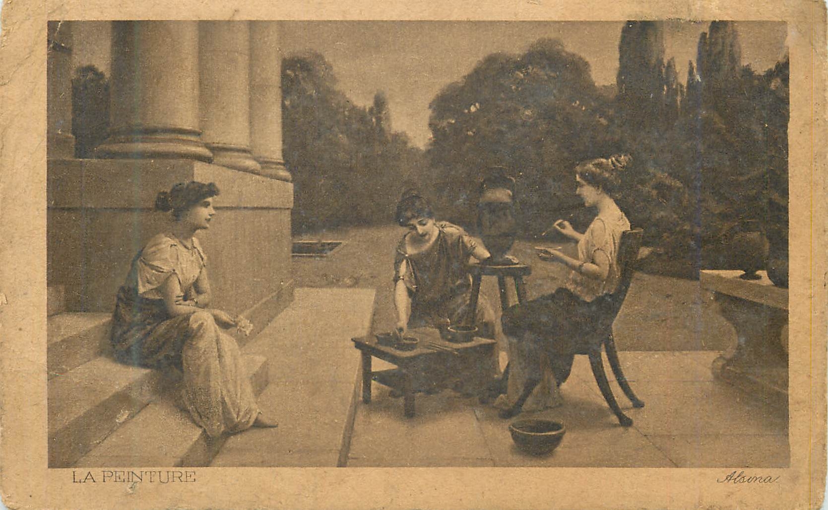 CPA La Peinture