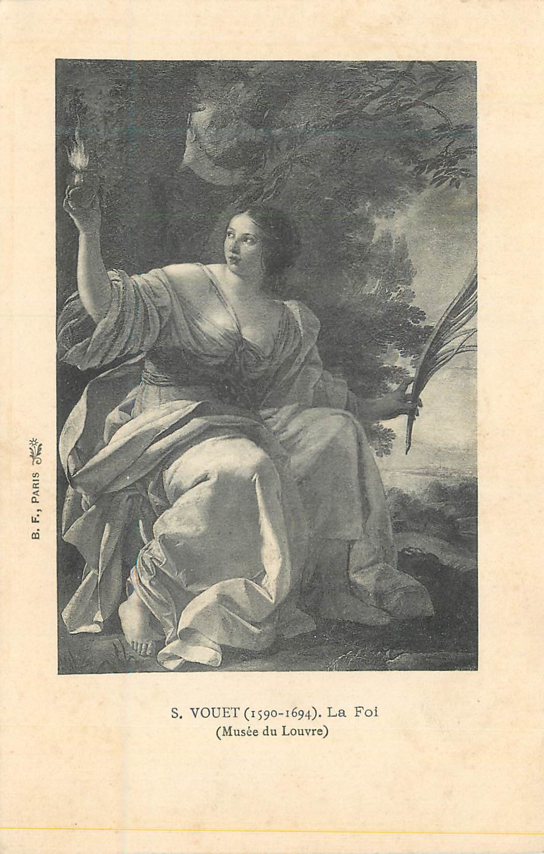 CPA Vouet (1590 1694) La Foi (Musee du Louvre) B F Paris