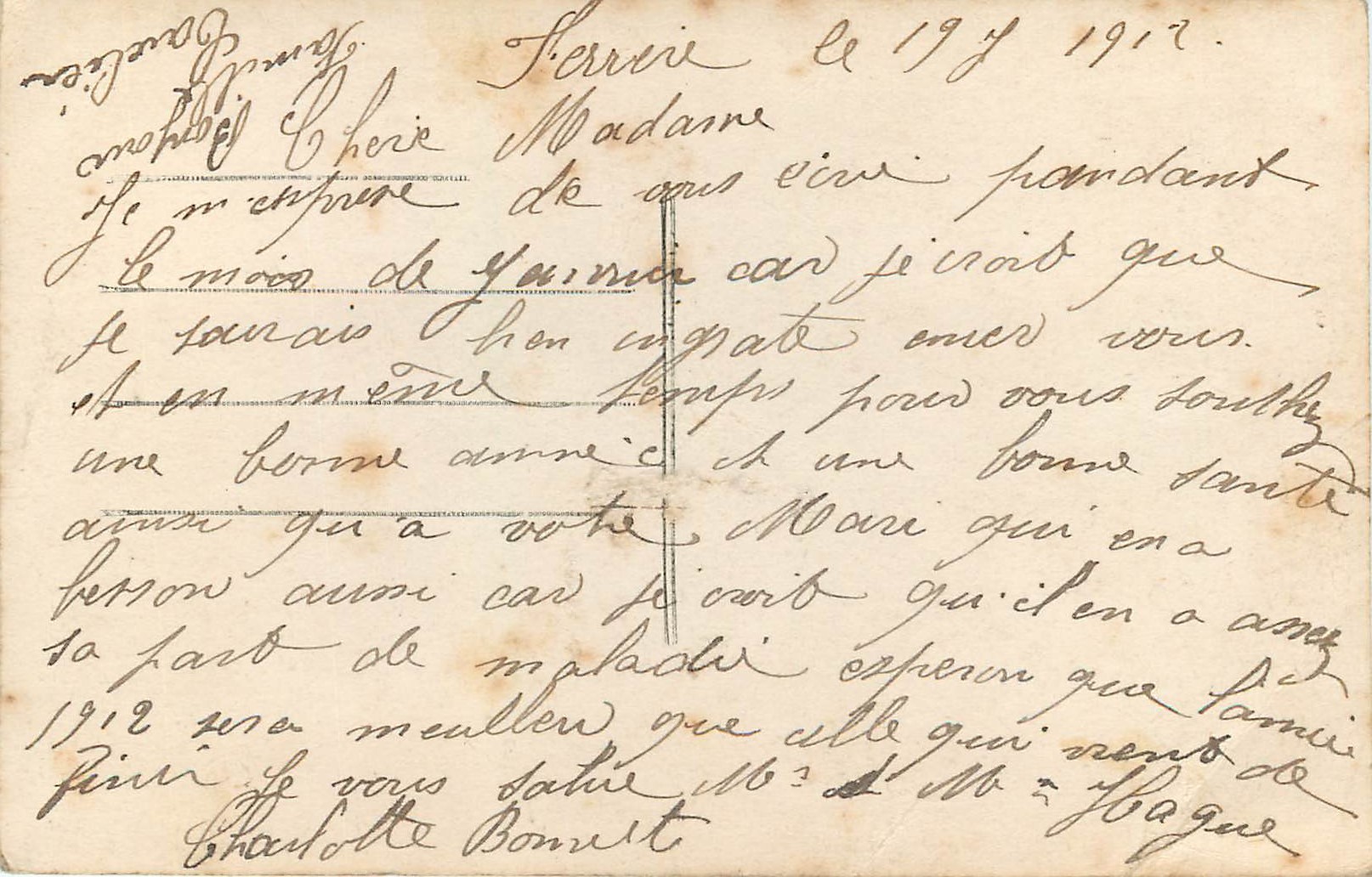 Couple en scène de courtoisie — Velouté 781 — Rückseite