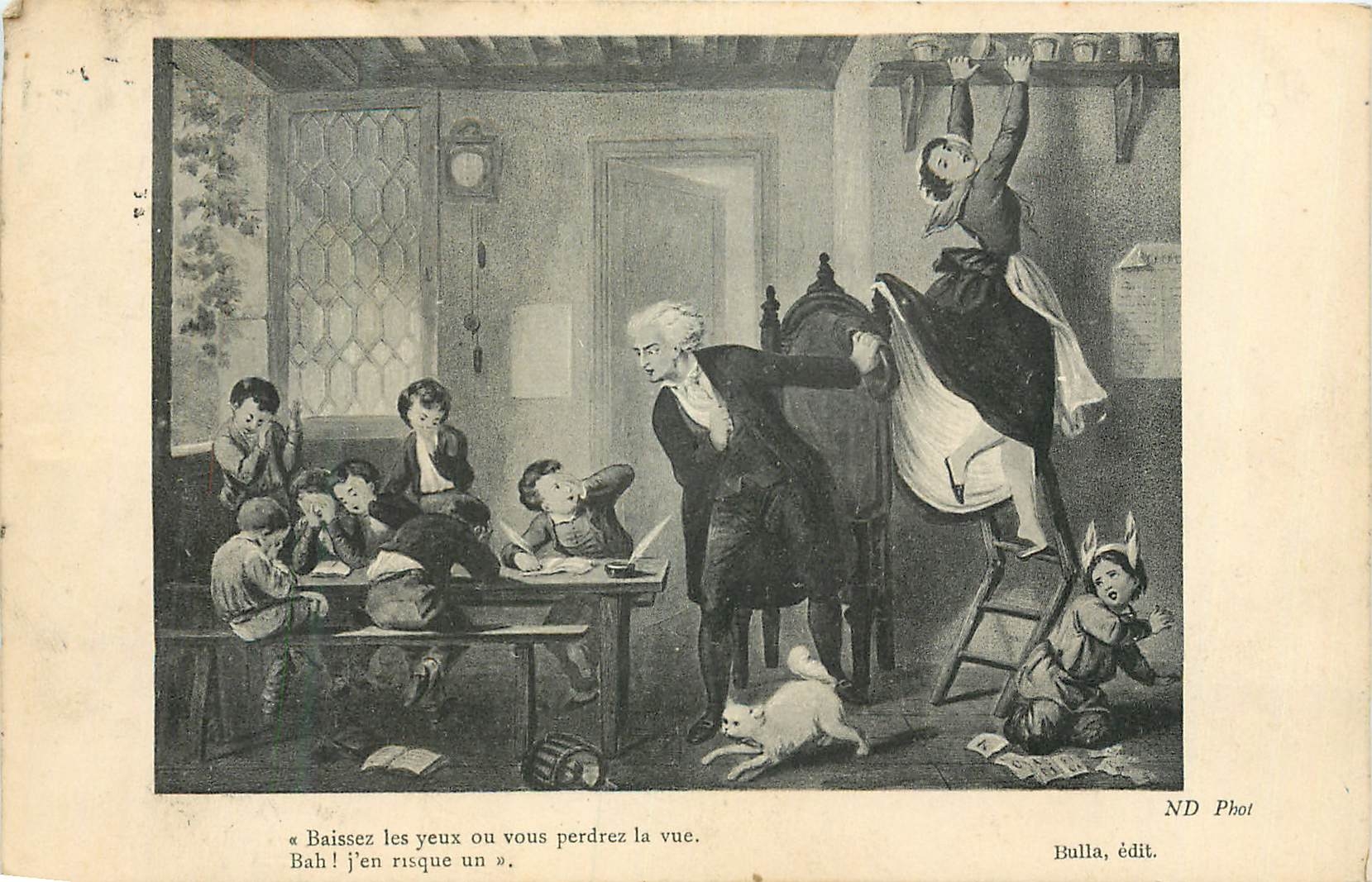 CPA Baissez les Yeux ou Vous Perdrez la Vue Bah J'en Risque un Pontoise