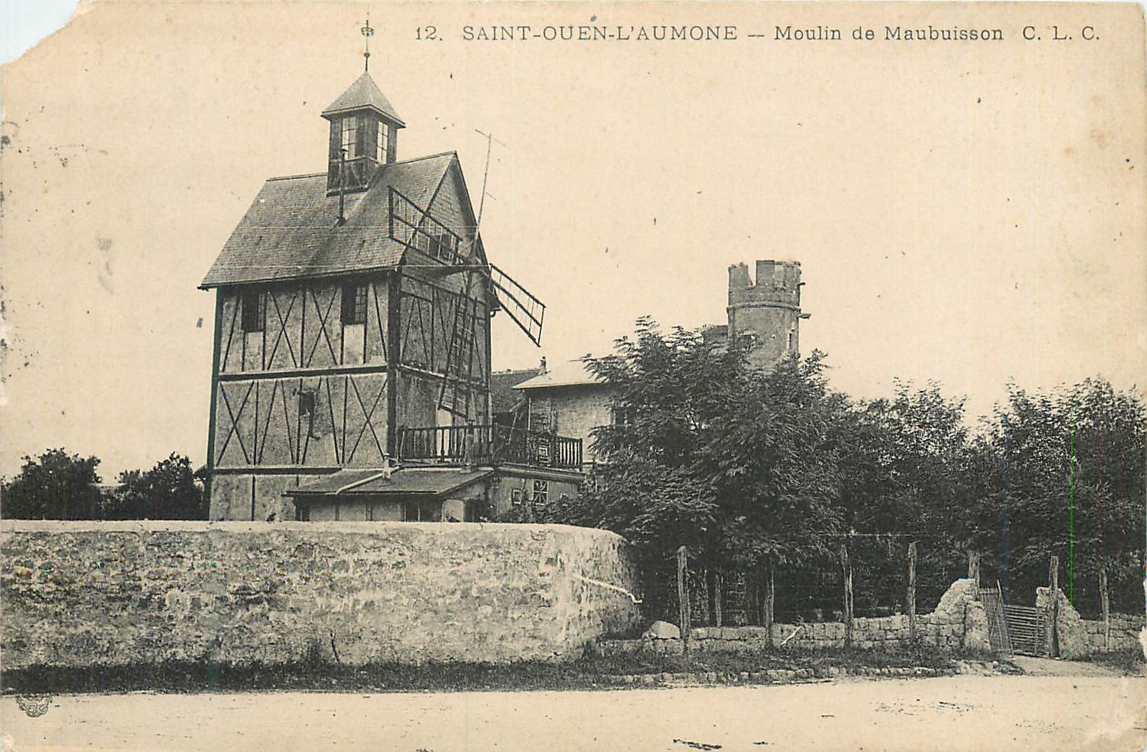 CPA Saint Ouen L'Aumone Moulin de Maubuisson CLC