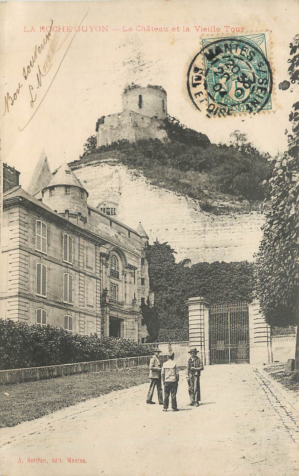 CPA la Roche Guyon (S et O) Le Chateau et la Vieille Tour