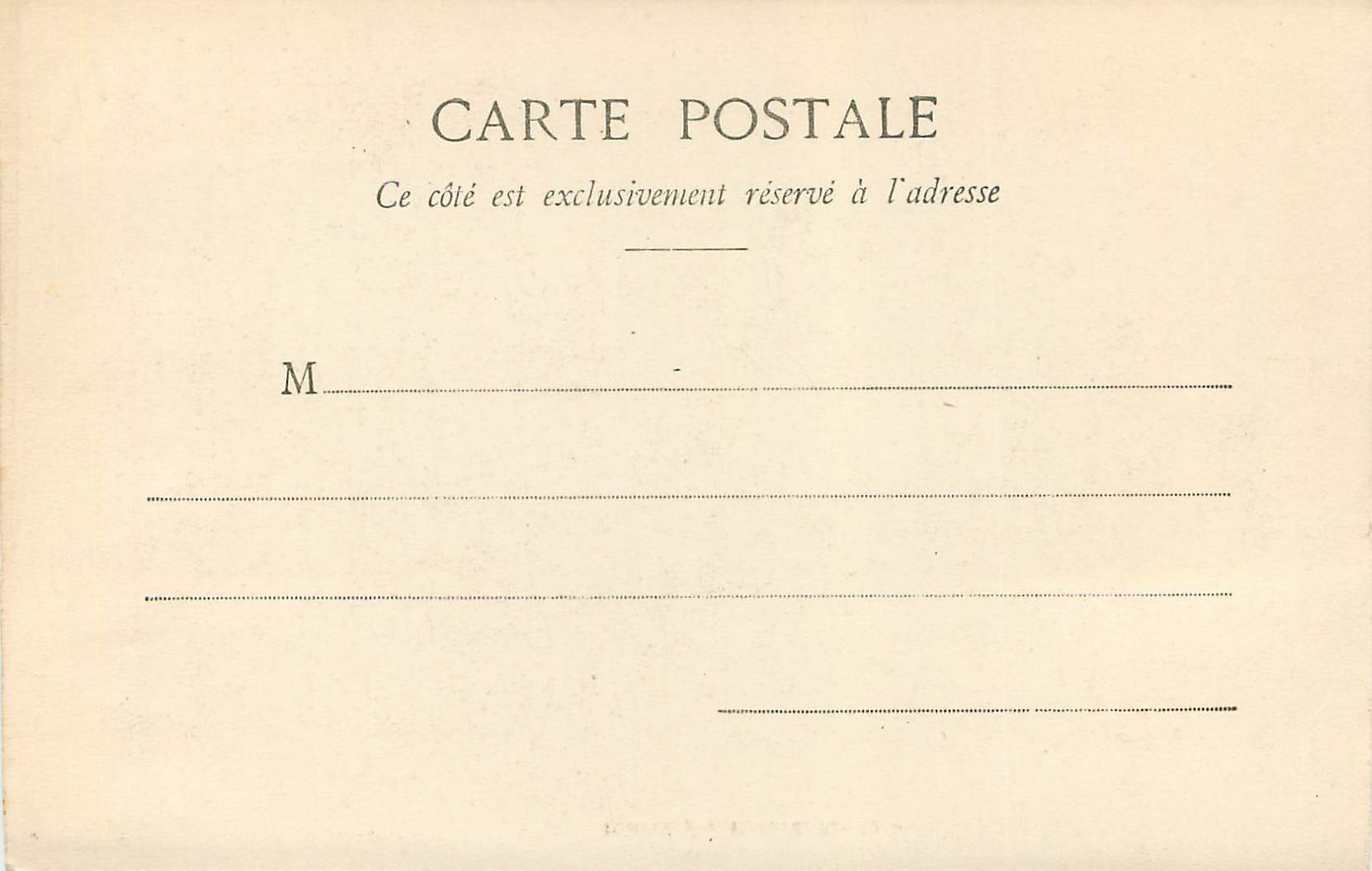 CPA N D de Montligeon Rue du Bac Paris — Rückseite