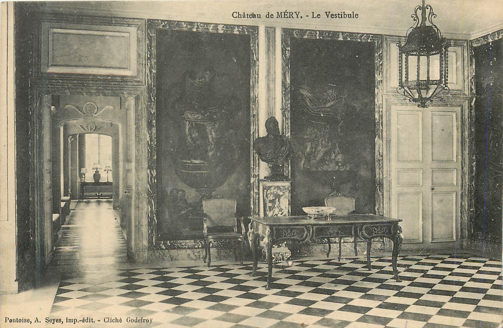 CPA Chateau de Mery le Vestibule