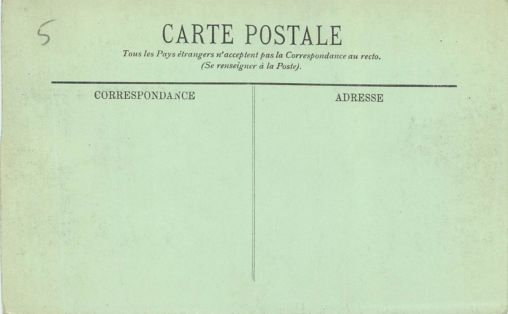 CPA Laval le Palais de Justice — Rückseite